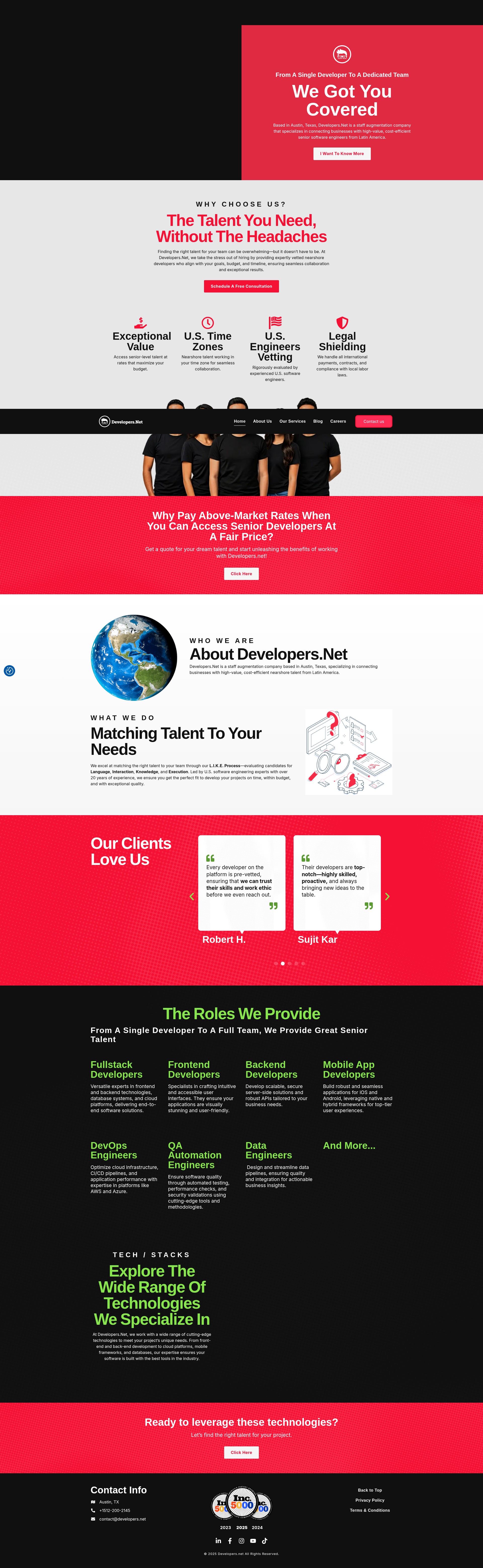 Screenshot of www.developers.net