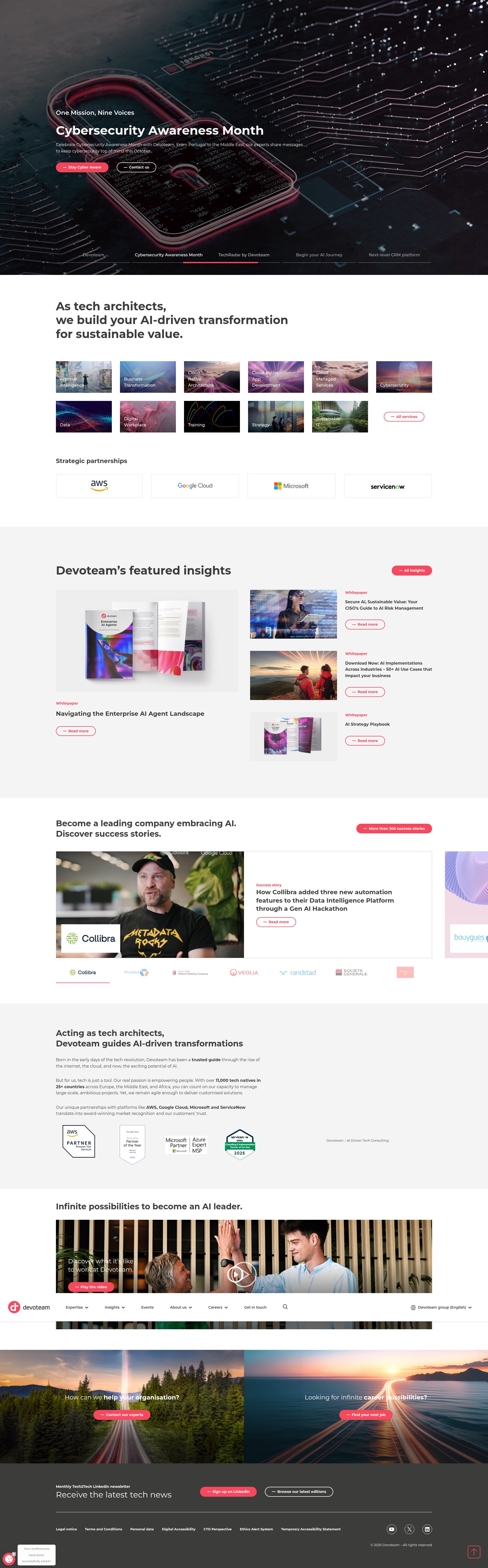 Screenshot of www.devoteam.com