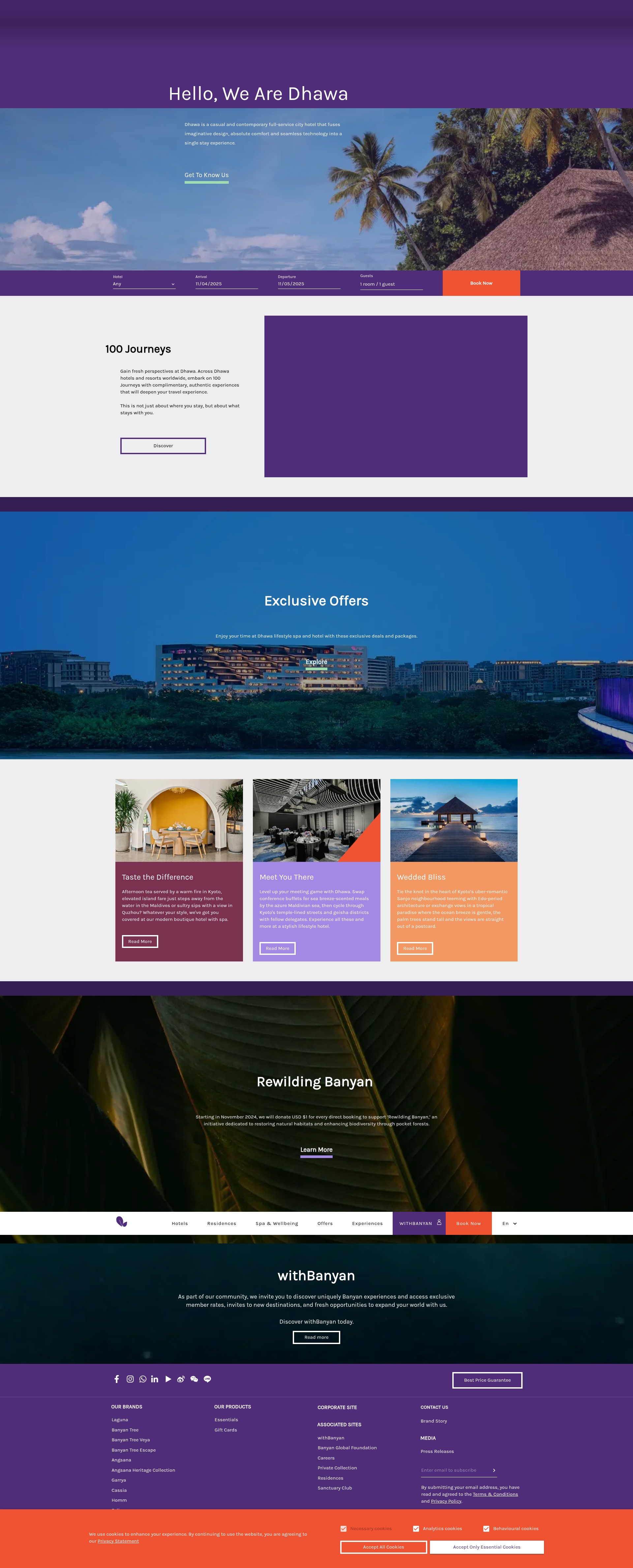Screenshot of www.dhawa.com
