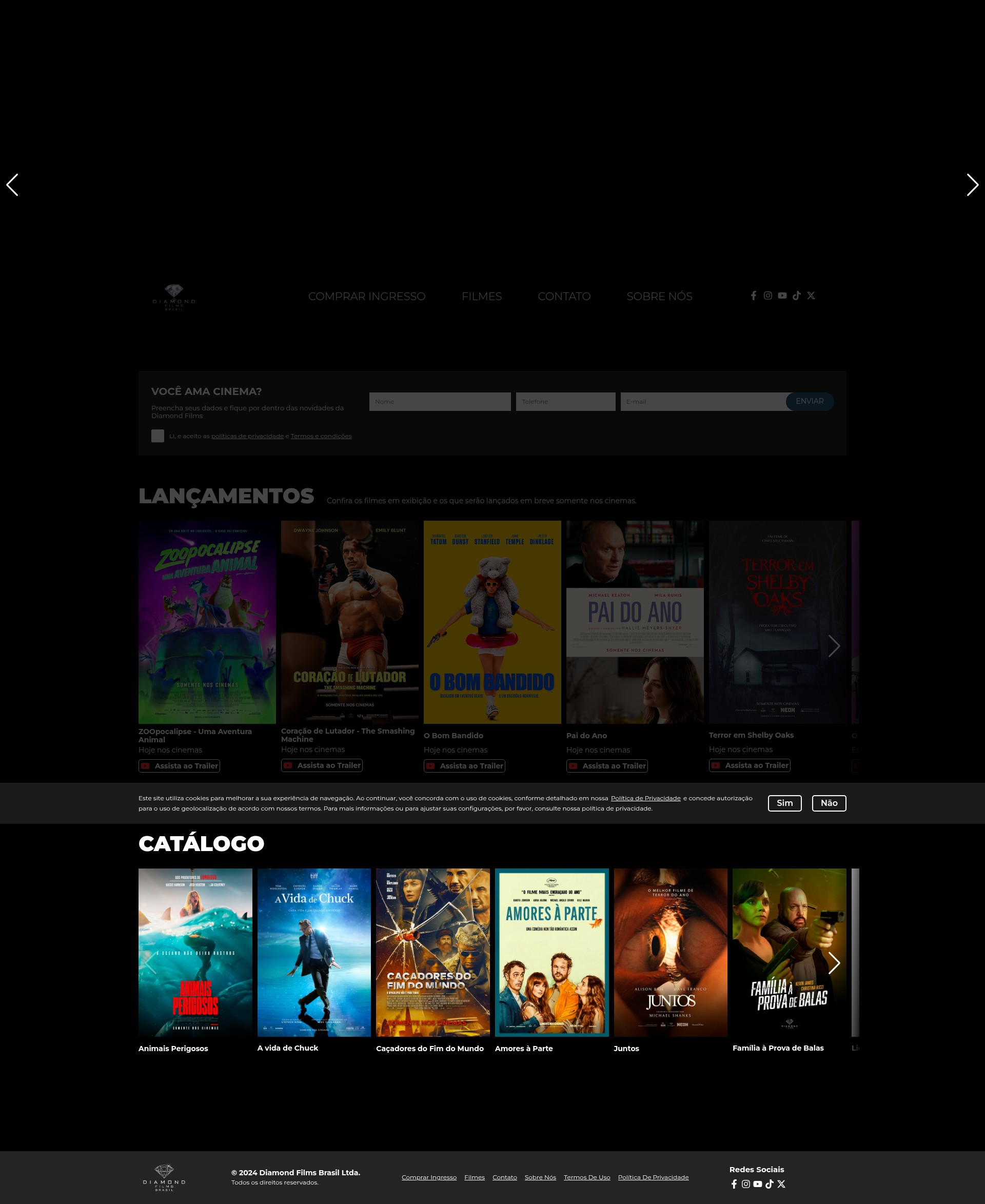 Screenshot of www.diamondfilms.com.br