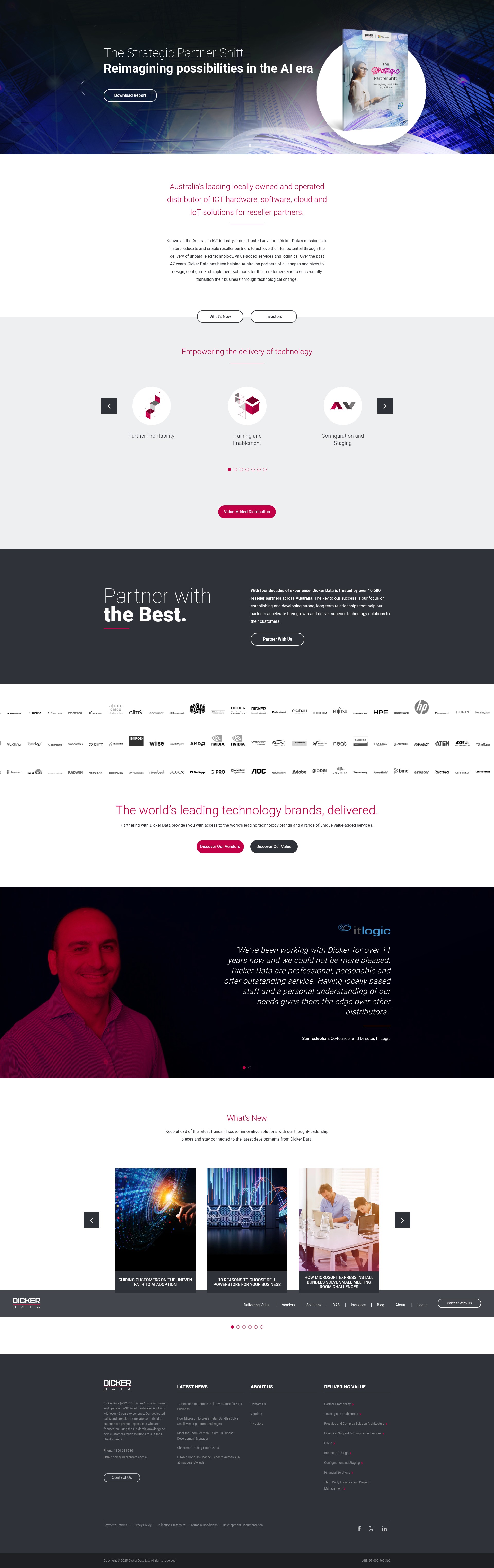 Screenshot of www.dickerdata.com.au