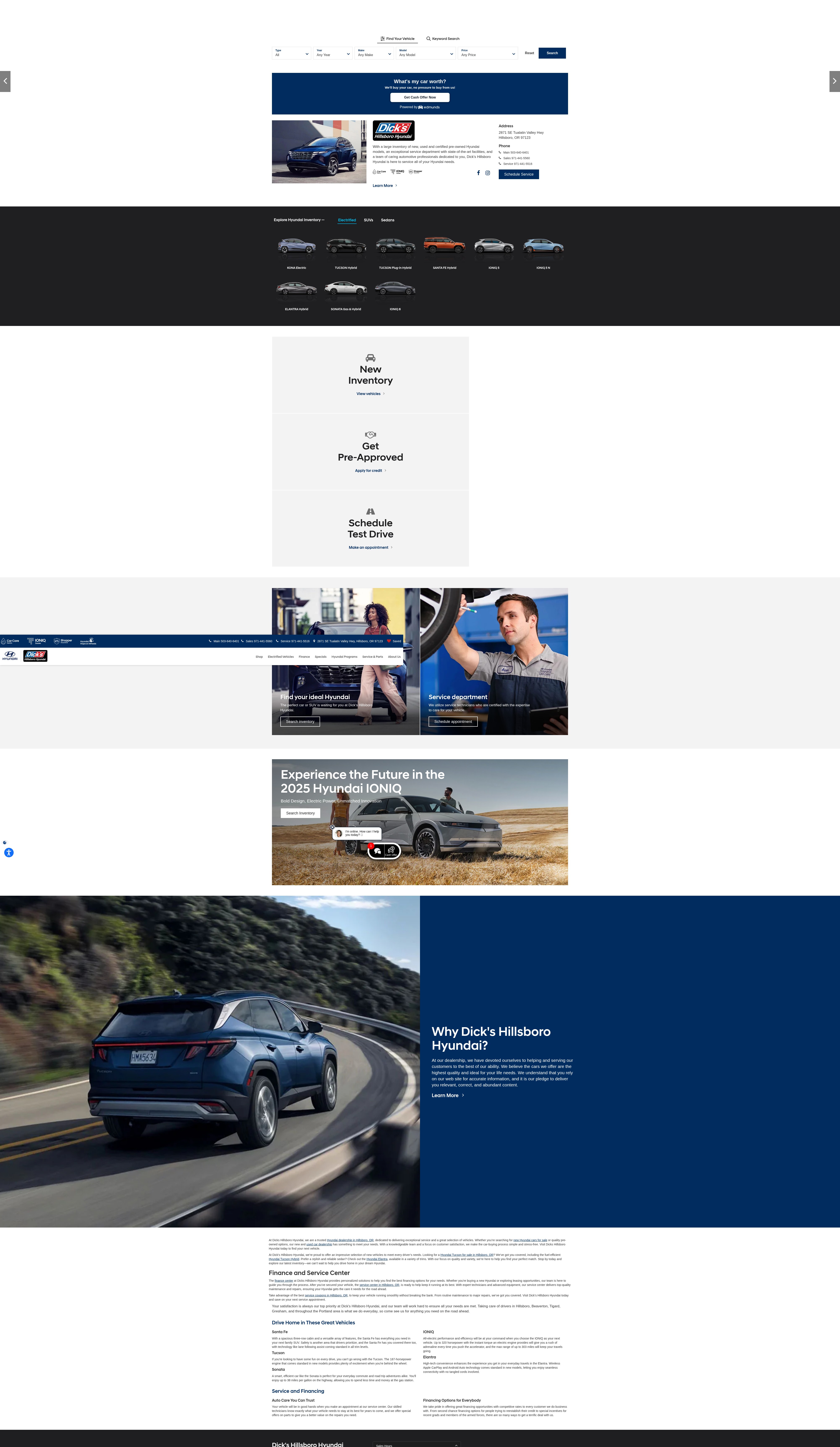 Screenshot of www.dickshillsborohyundai.com