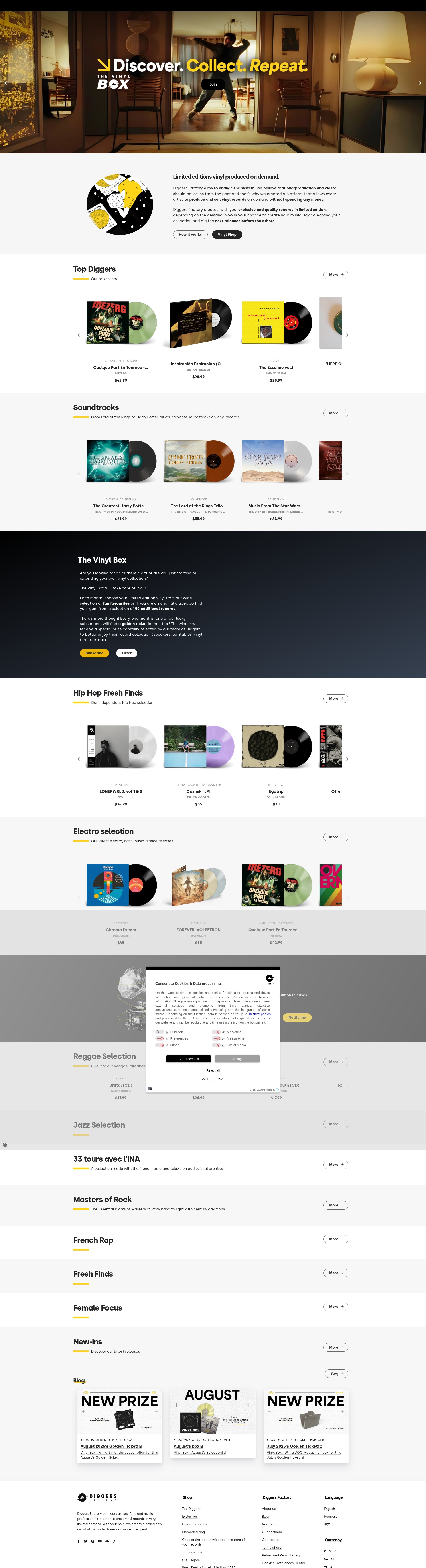 Screenshot of www.diggersfactory.com