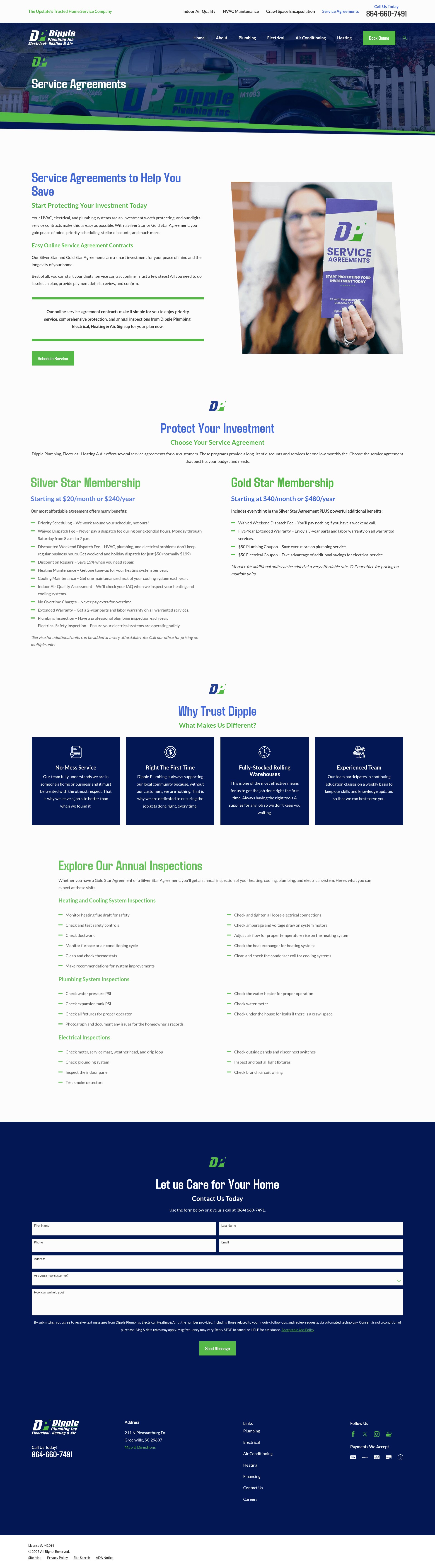 Screenshot of www.dippleservices.com