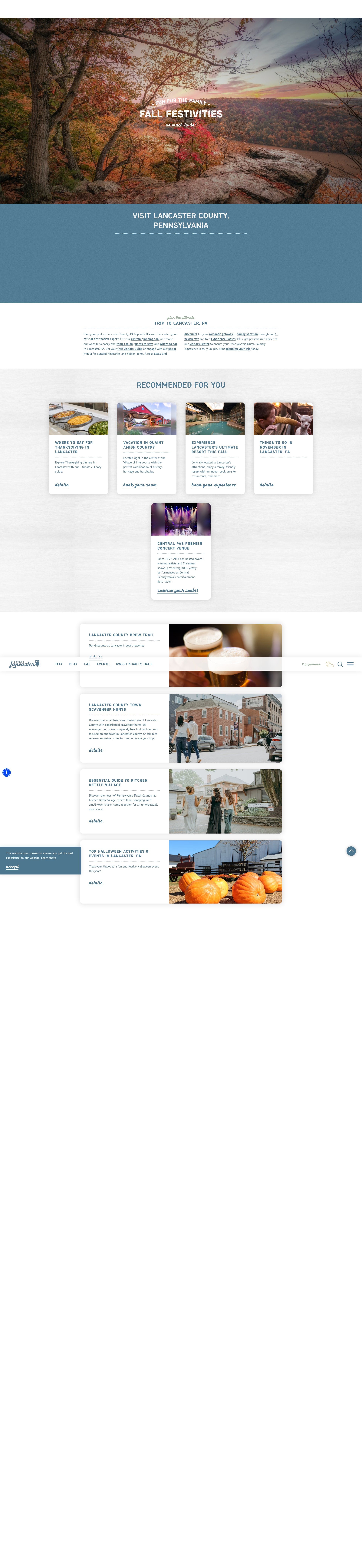 Screenshot of www.discoverlancaster.com