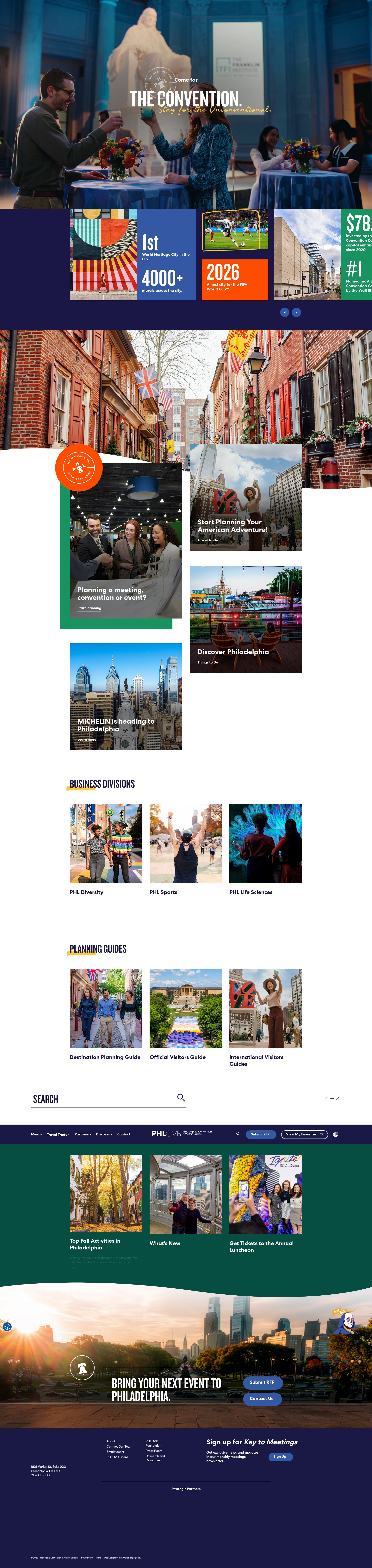 Screenshot of www.discoverphl.com