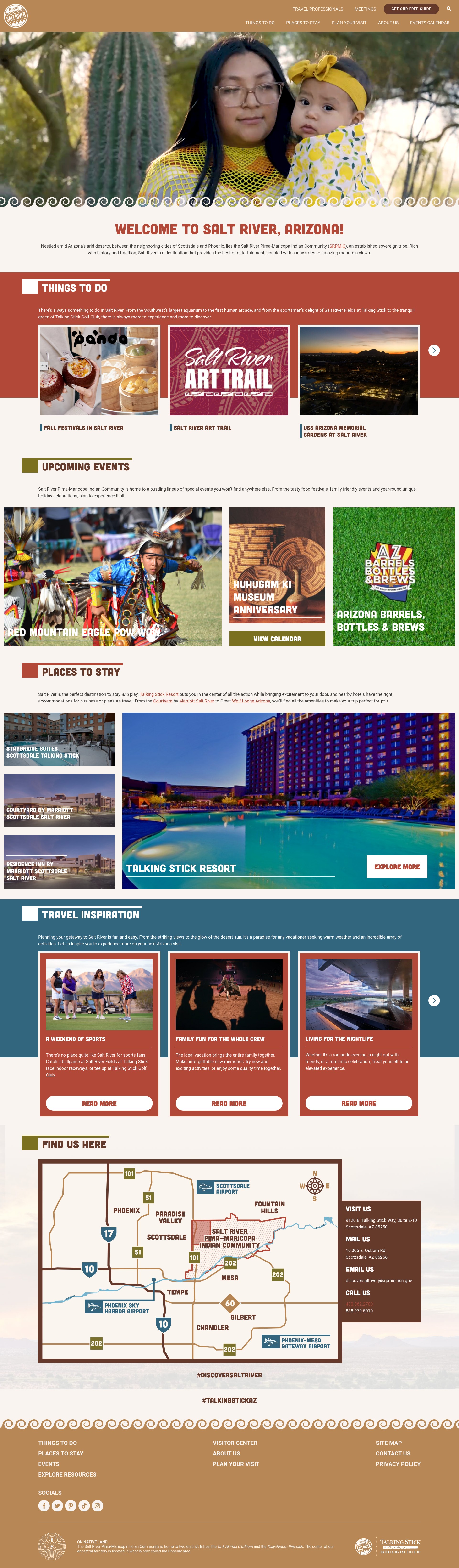 Screenshot of www.discoversaltriver.com