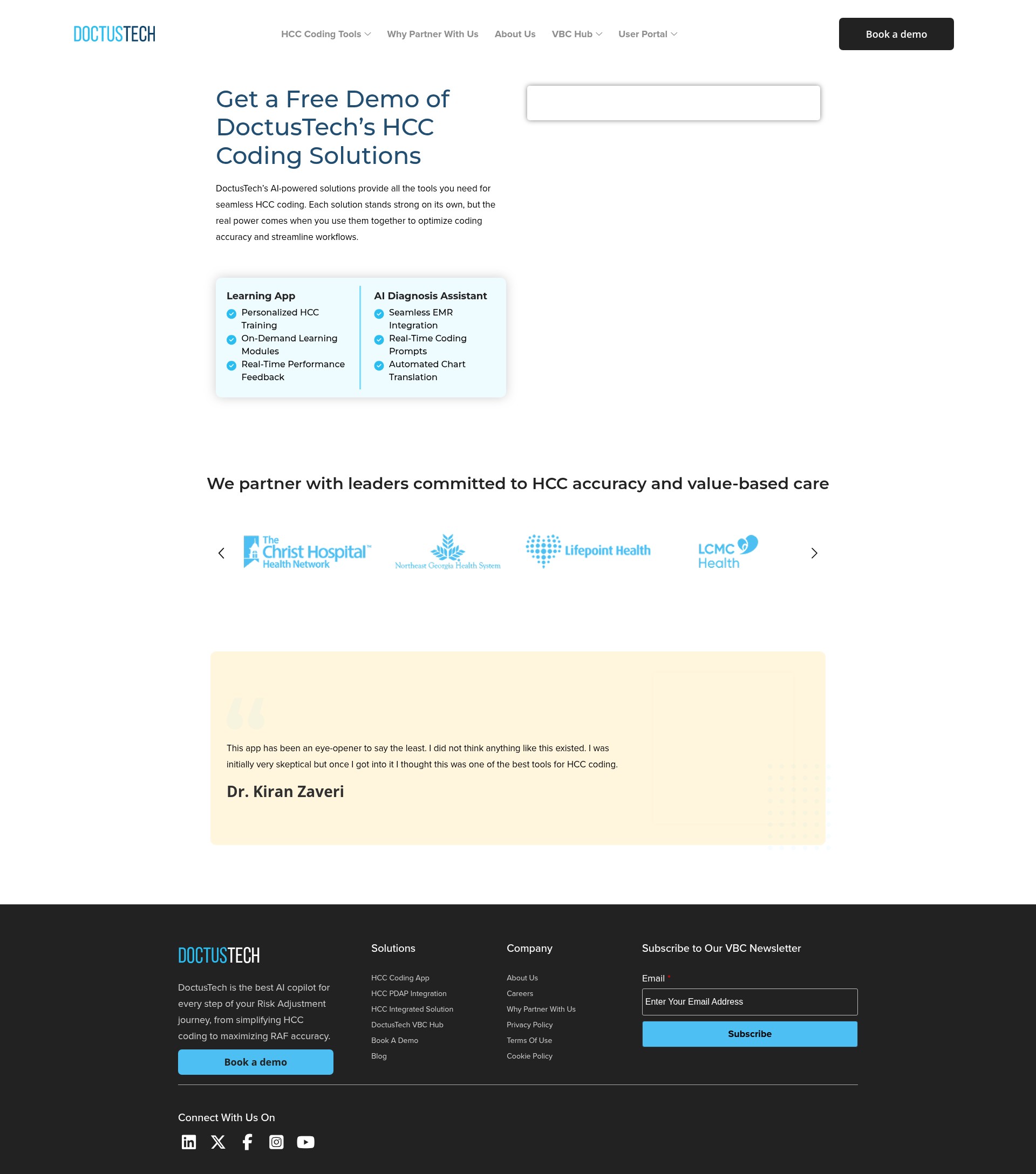 Screenshot of www.doctustech.com