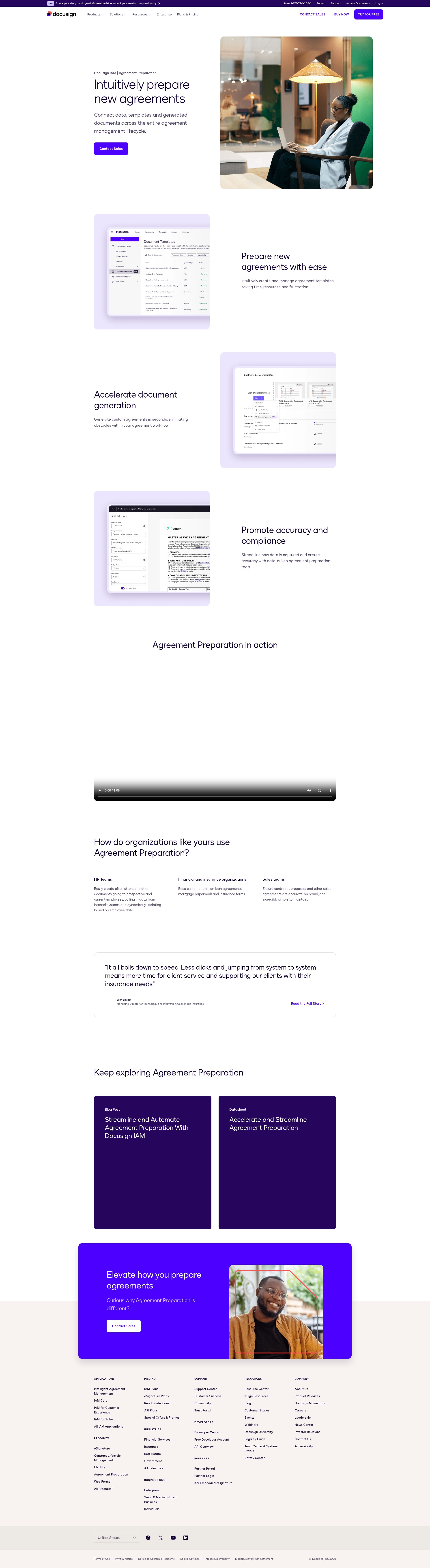 Screenshot of www.docusign.com