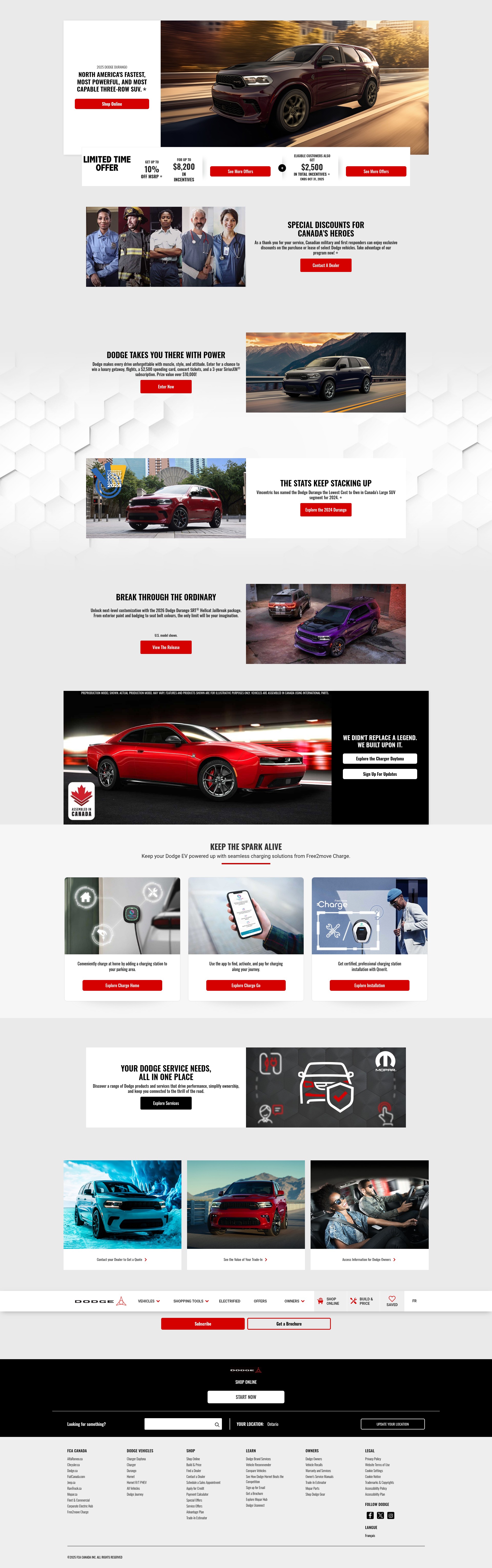 Screenshot of www.dodge.ca