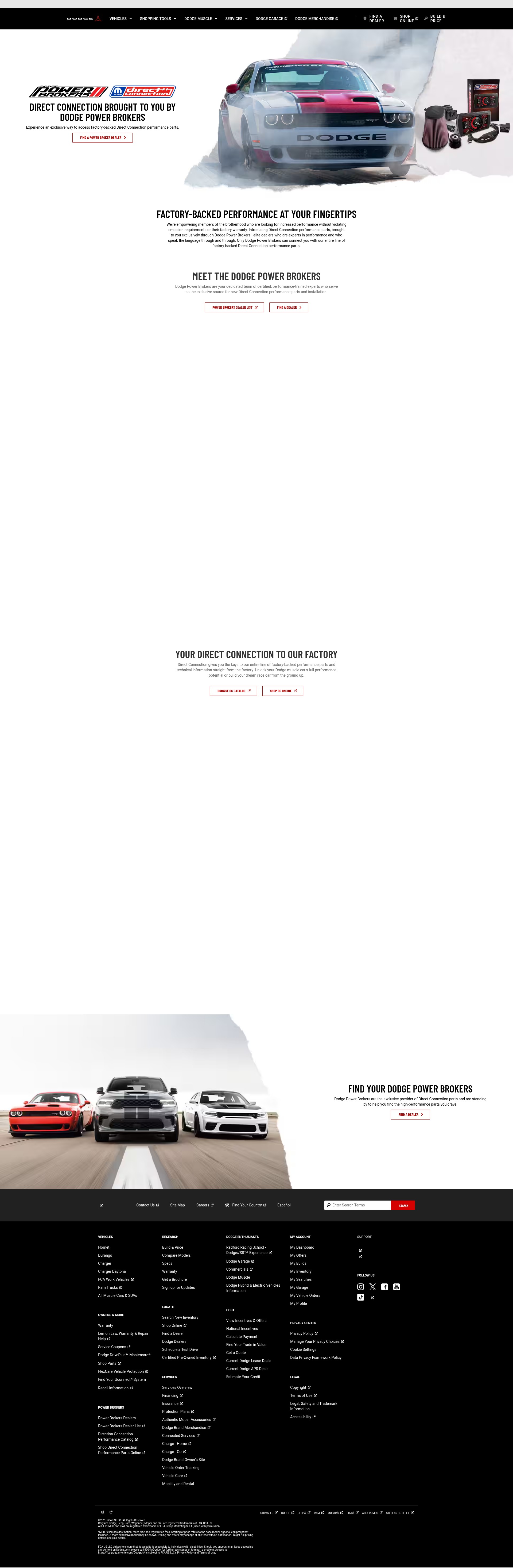 Screenshot of www.dodge.com