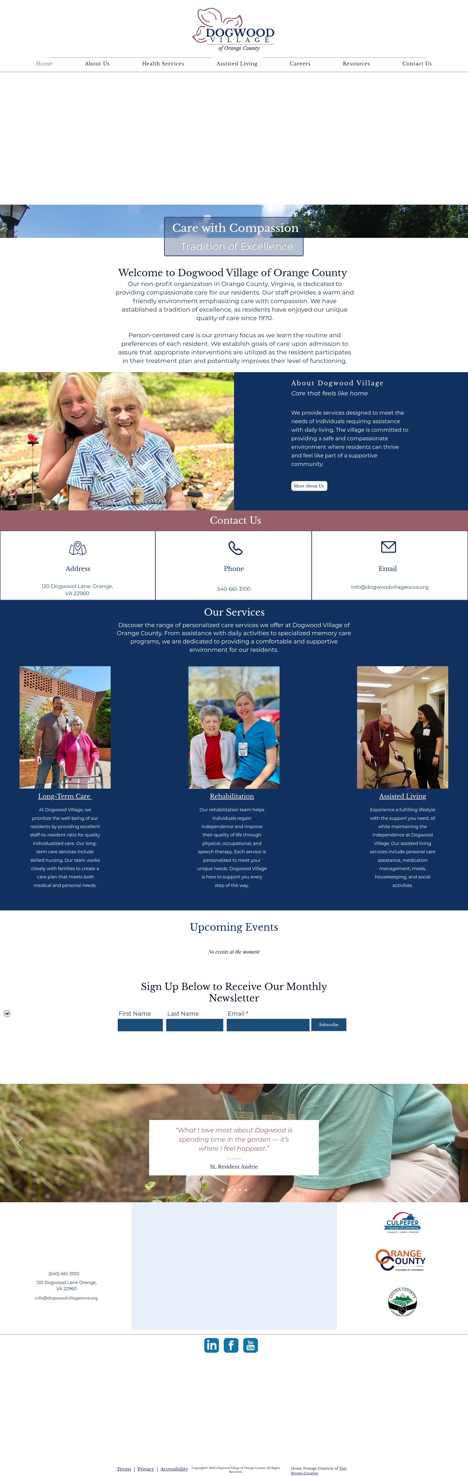 Screenshot of www.dogwoodvillageocva.org