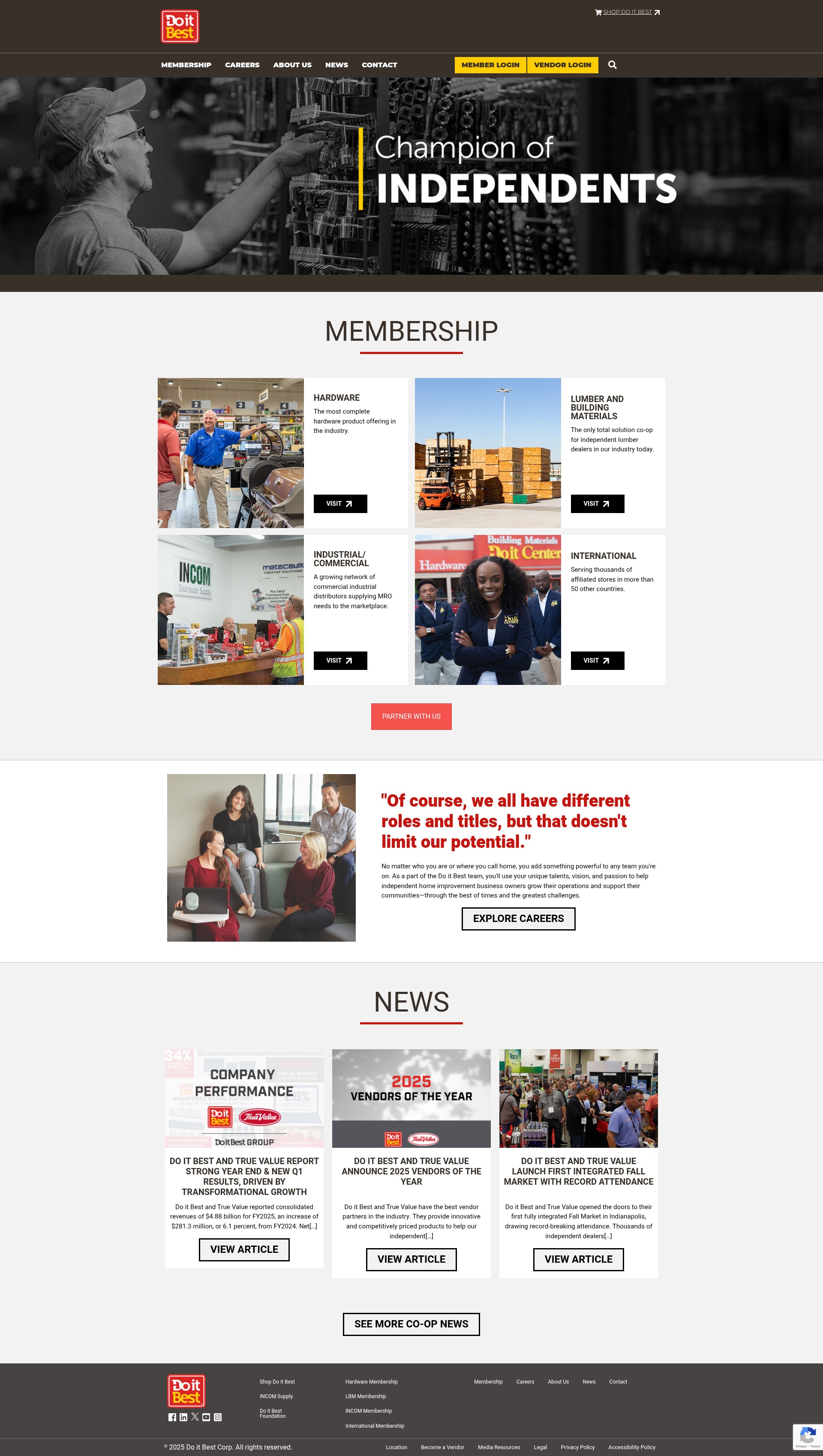 Screenshot of www.doitbestonline.com