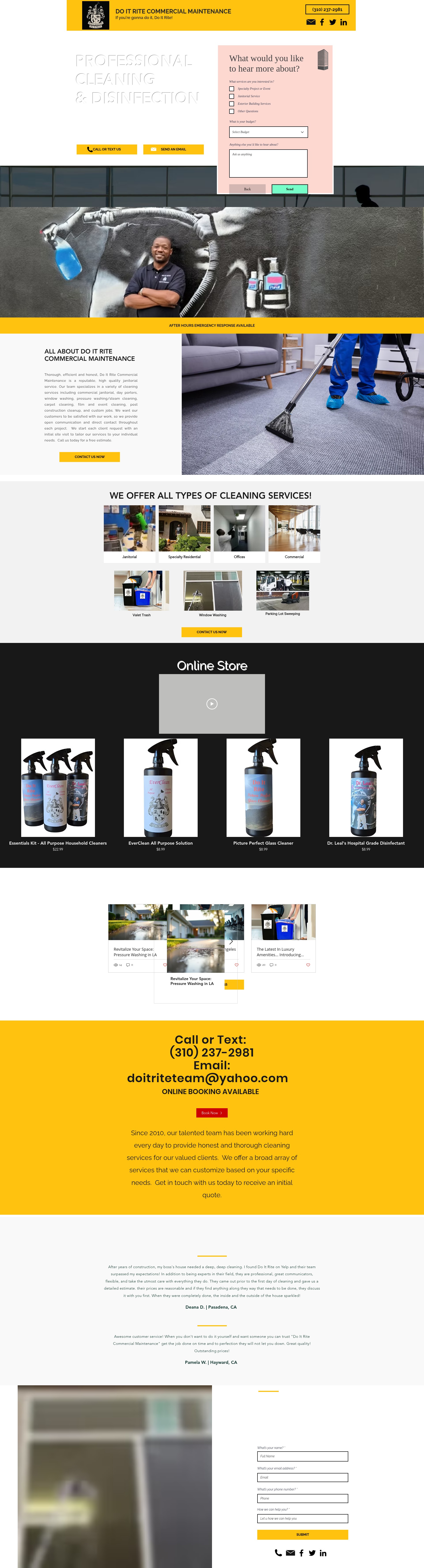 Screenshot of www.doitriteteam.biz