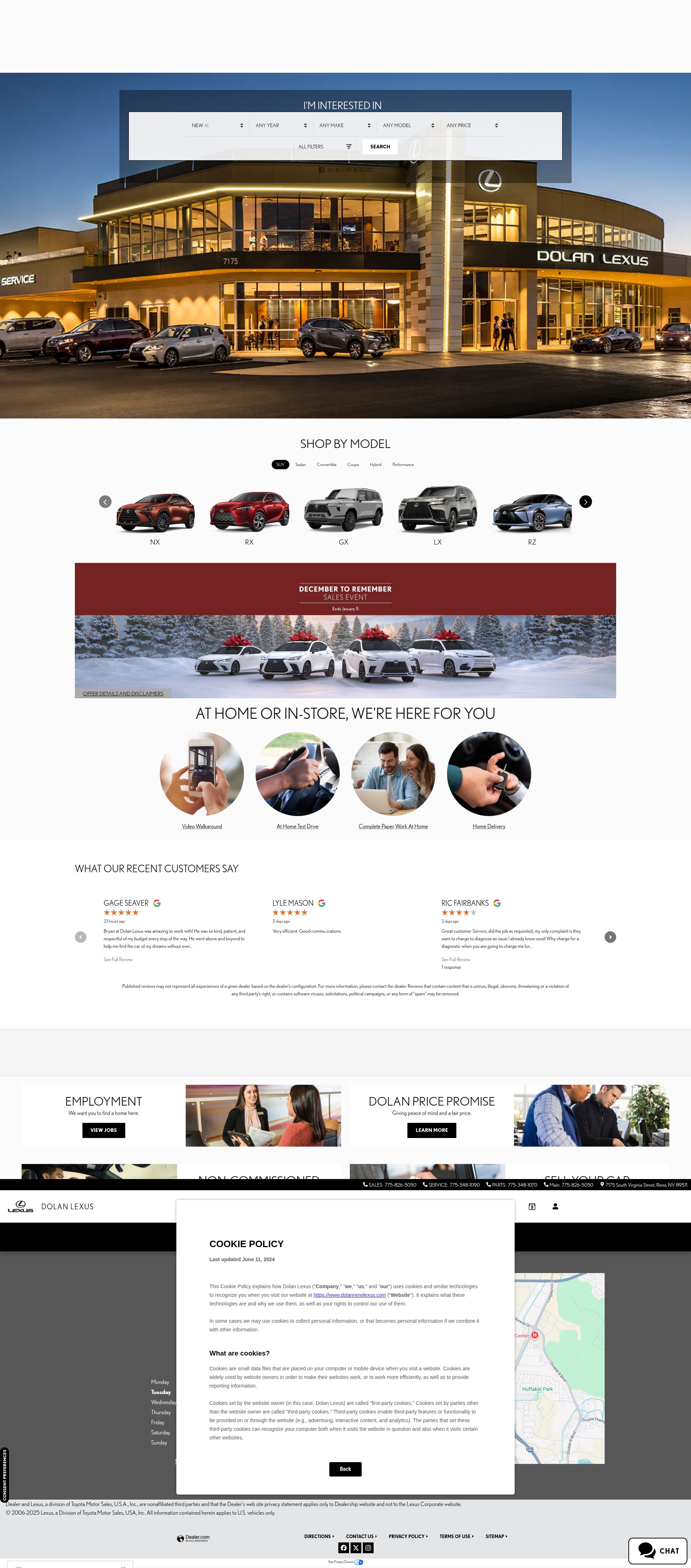 Screenshot of www.dolanrenolexus.com