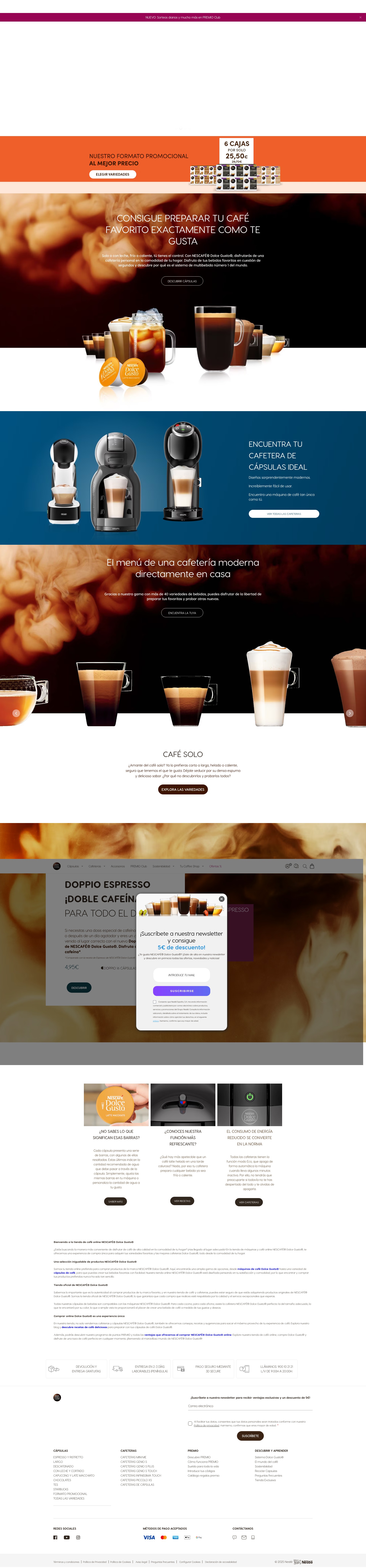 Screenshot of www.dolce-gusto.es