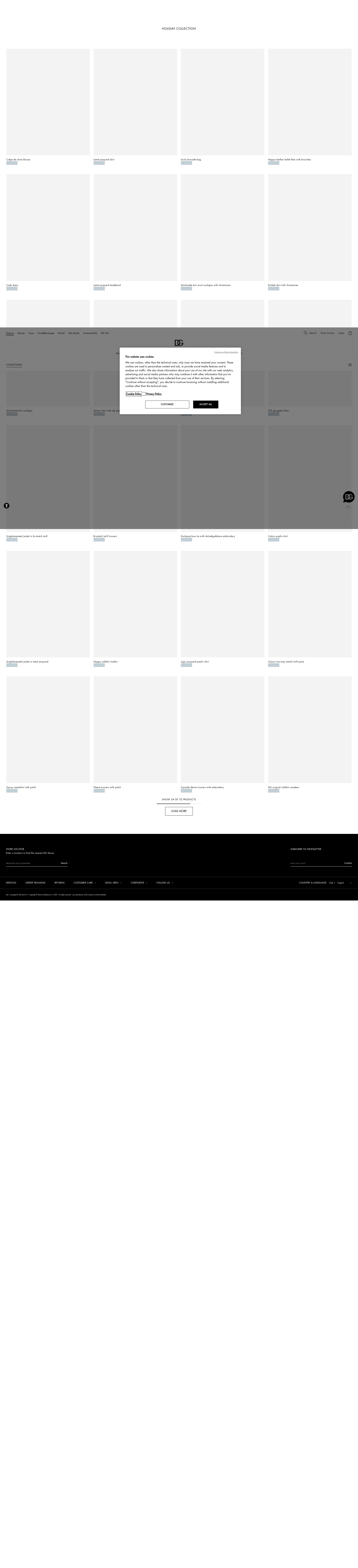 Screenshot of www.dolcegabbana.com