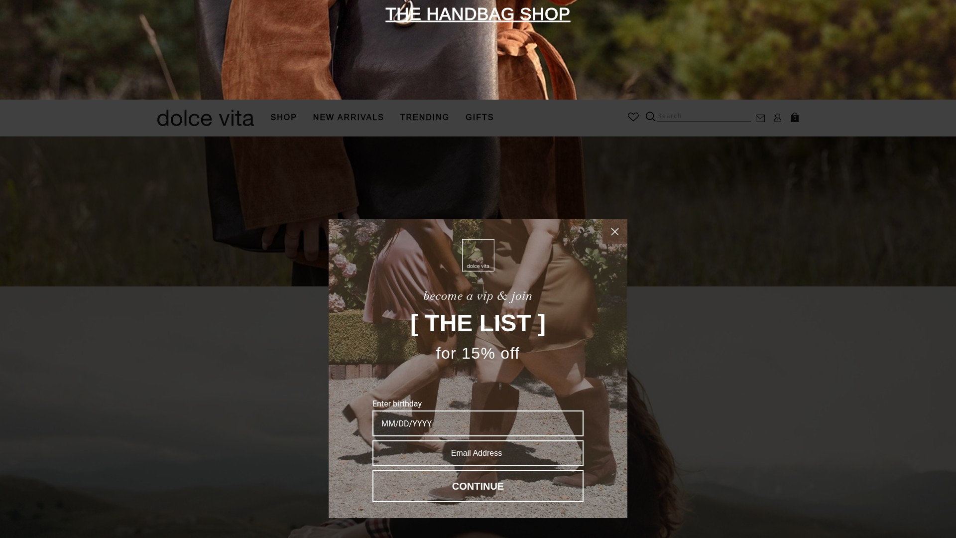 Screenshot of www.dolcevita.com