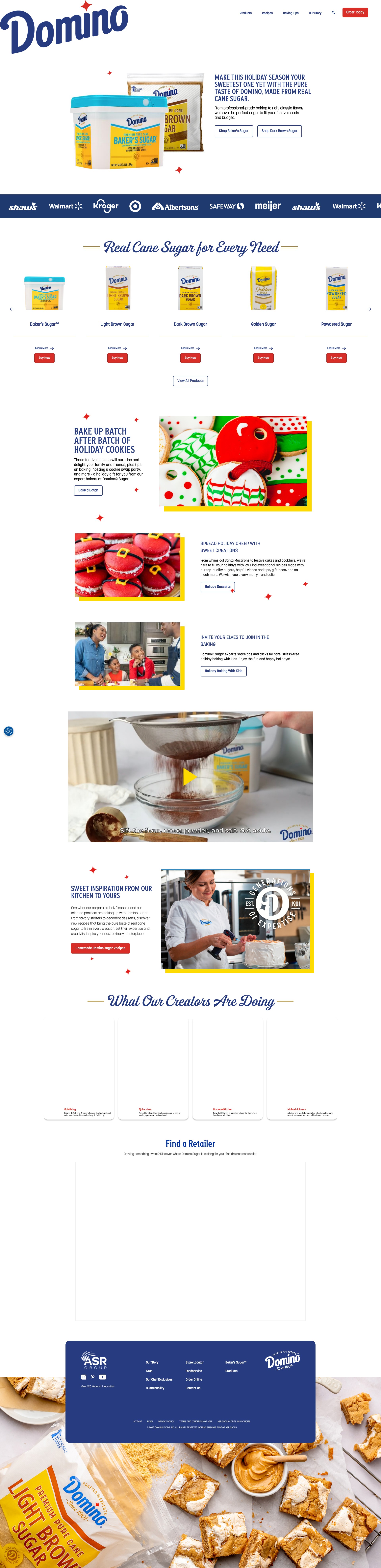 Screenshot of www.dominosugar.com