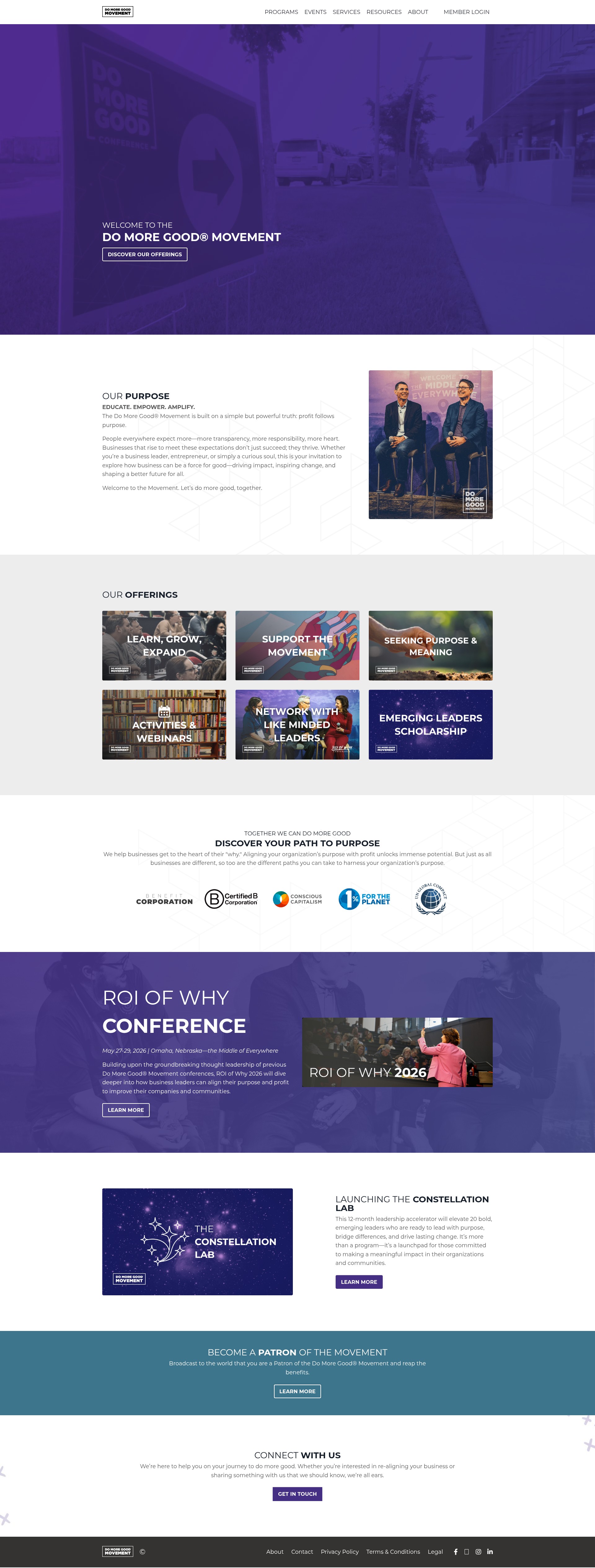 Screenshot of www.domoregood.com