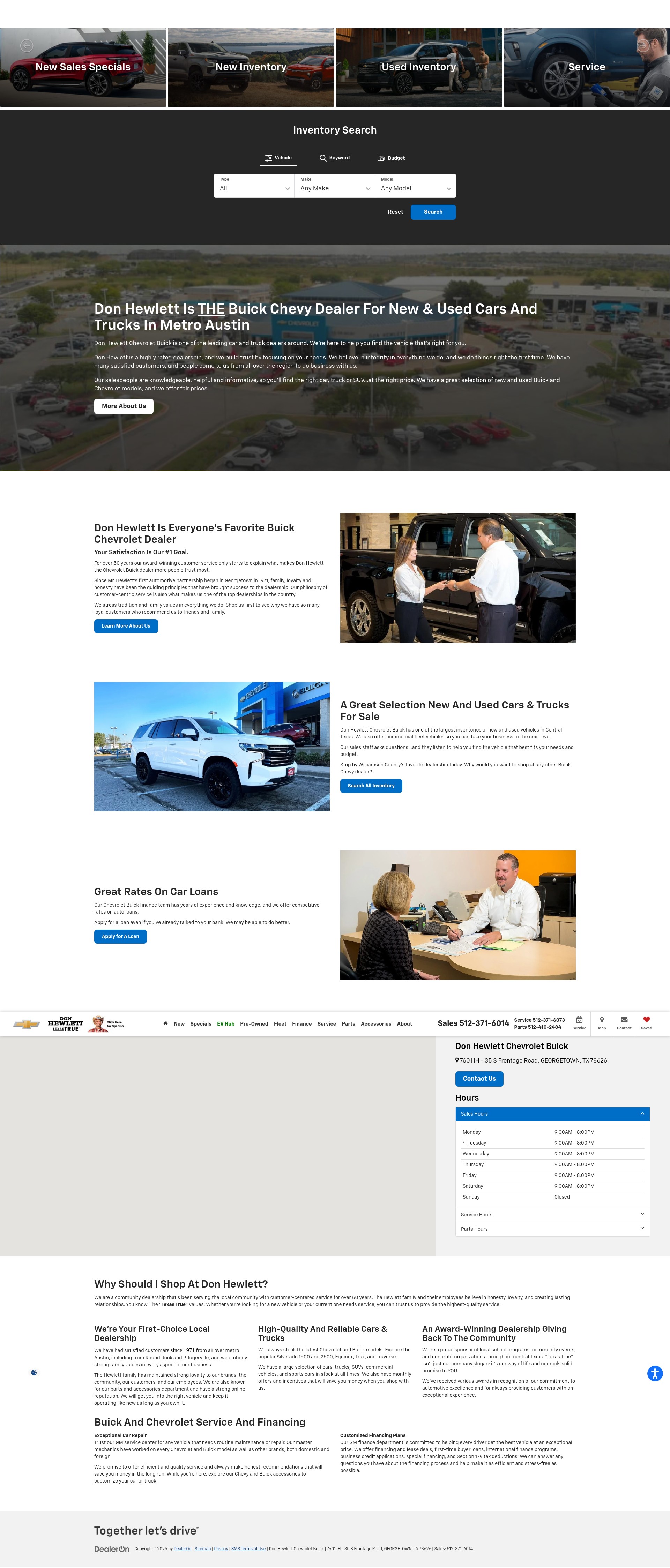 Screenshot of www.donhewlett.com