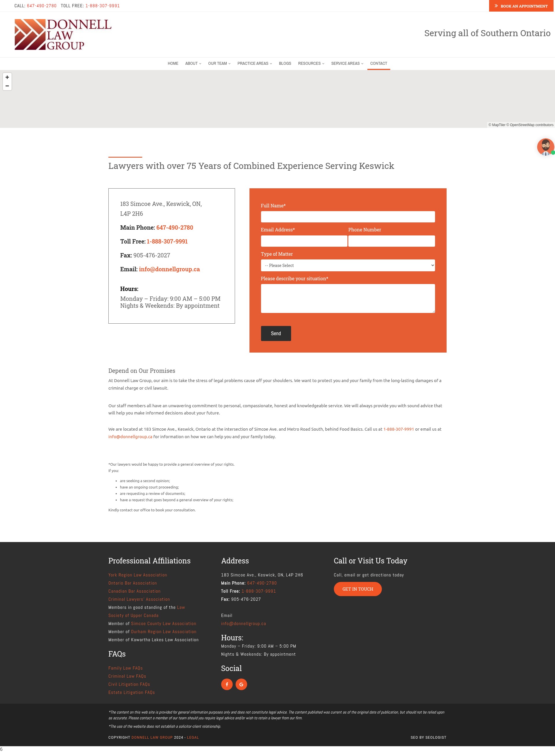 Screenshot of www.donnellgroup.ca