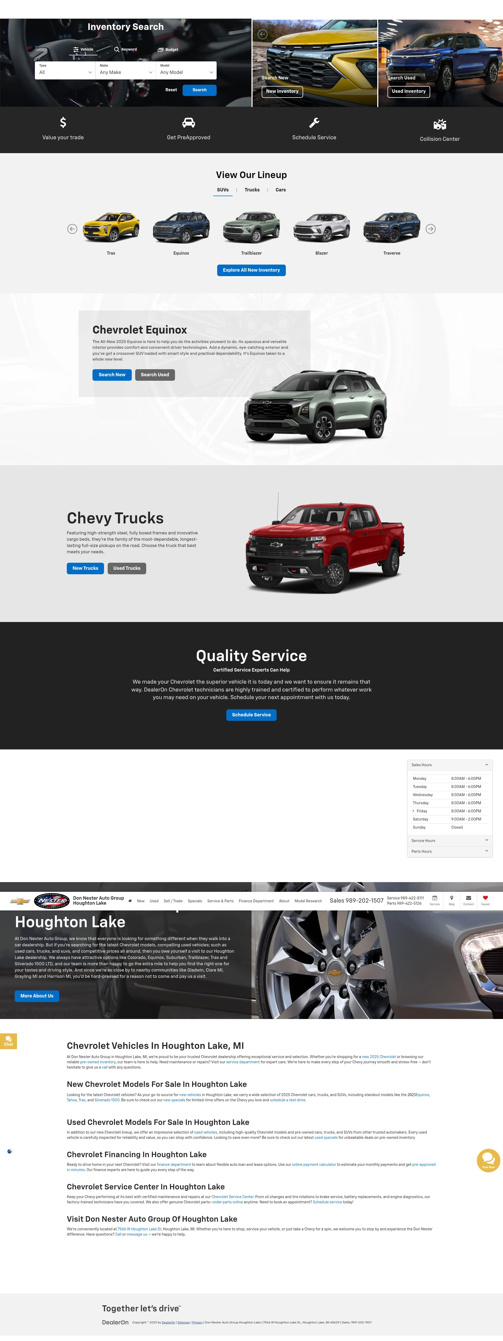 Screenshot of www.donnestercars.com