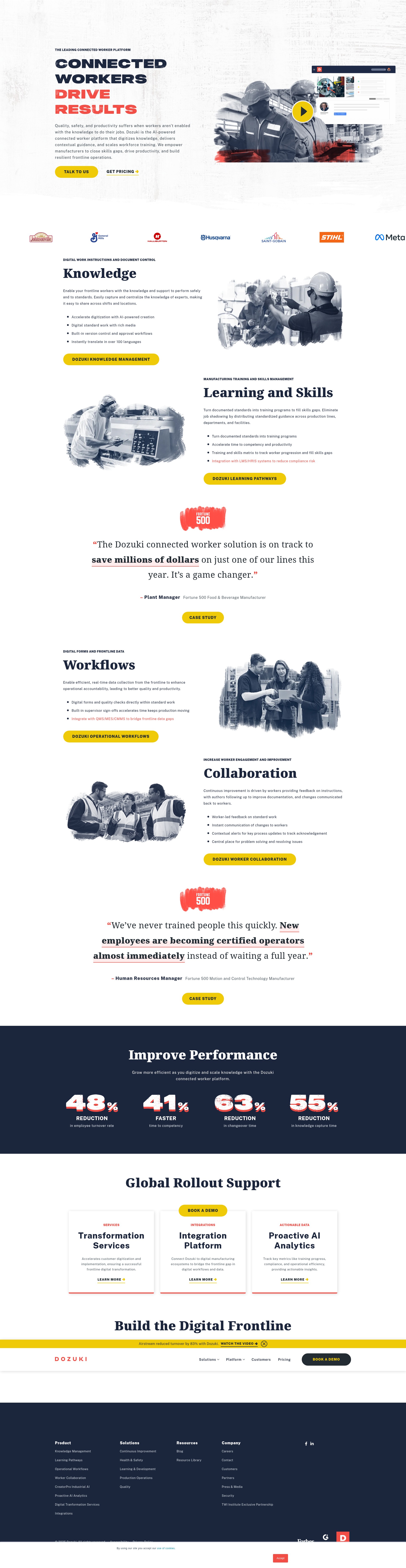 Screenshot of www.dozuki.com