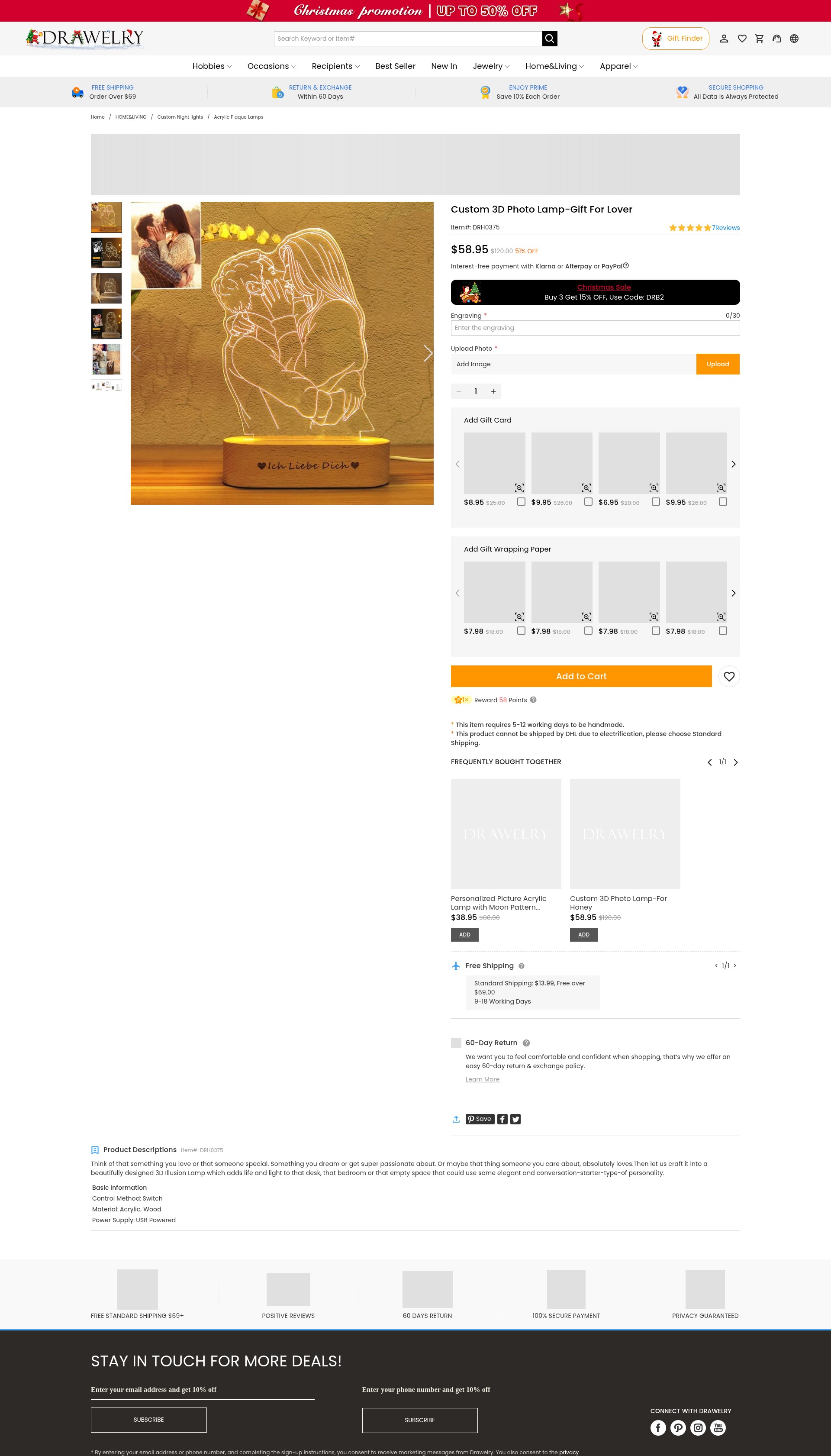 Screenshot of www.drawelry.com
