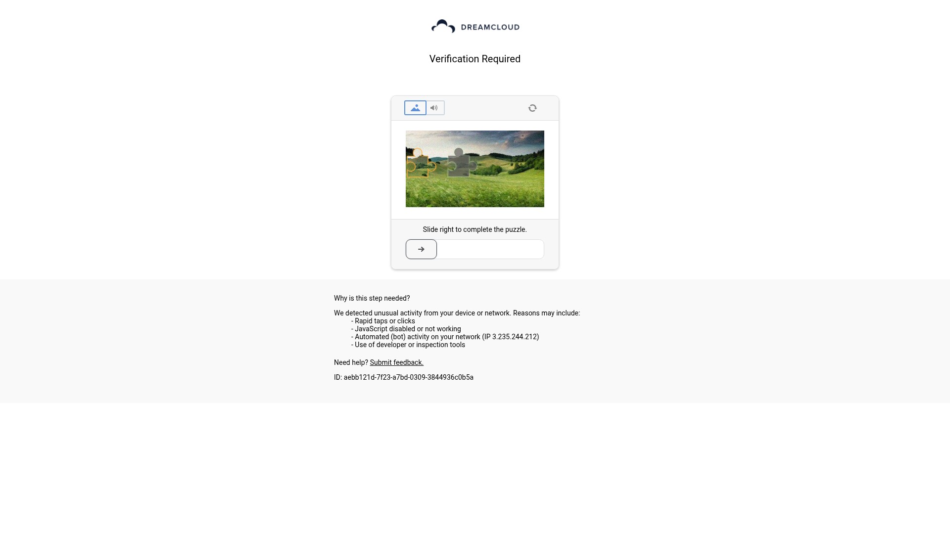 Screenshot of www.dreamcloudsleep.com