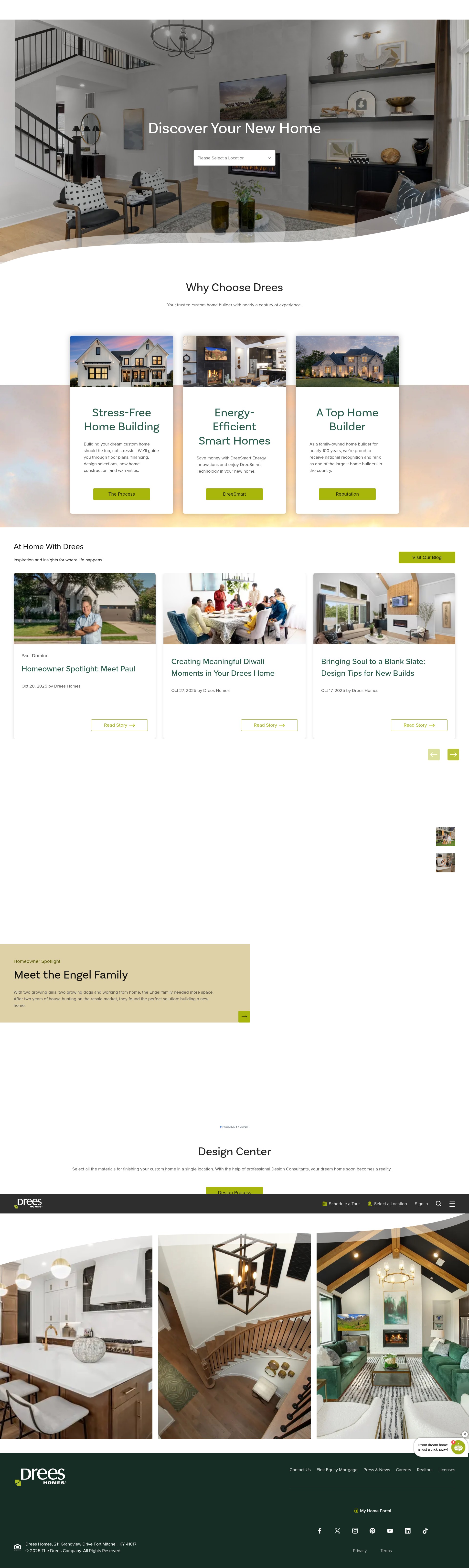 Screenshot of www.dreeshomes.com