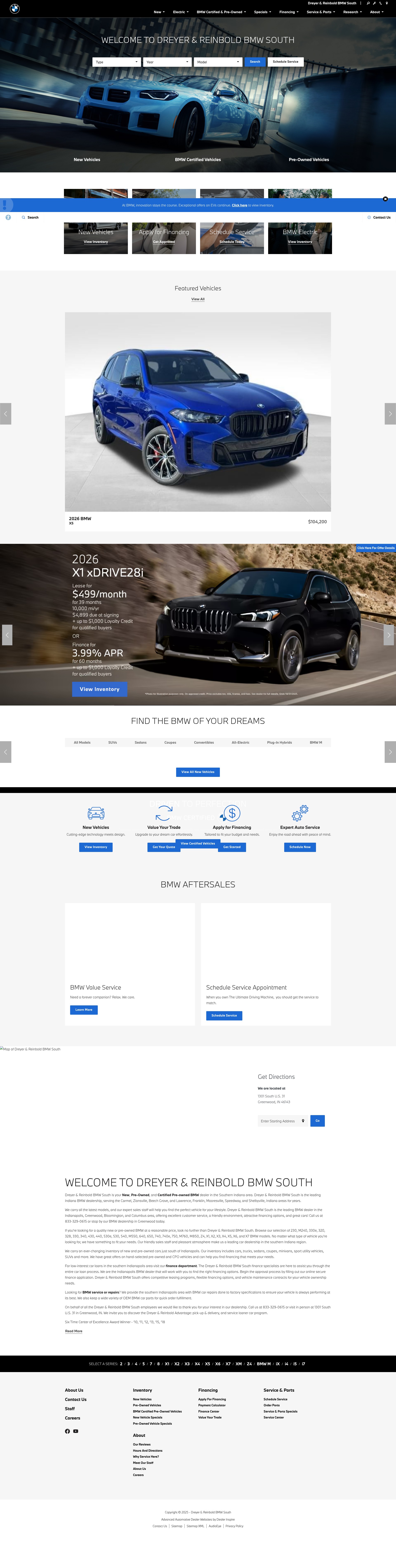 Screenshot of www.dreyerreinboldbmwsouth.com