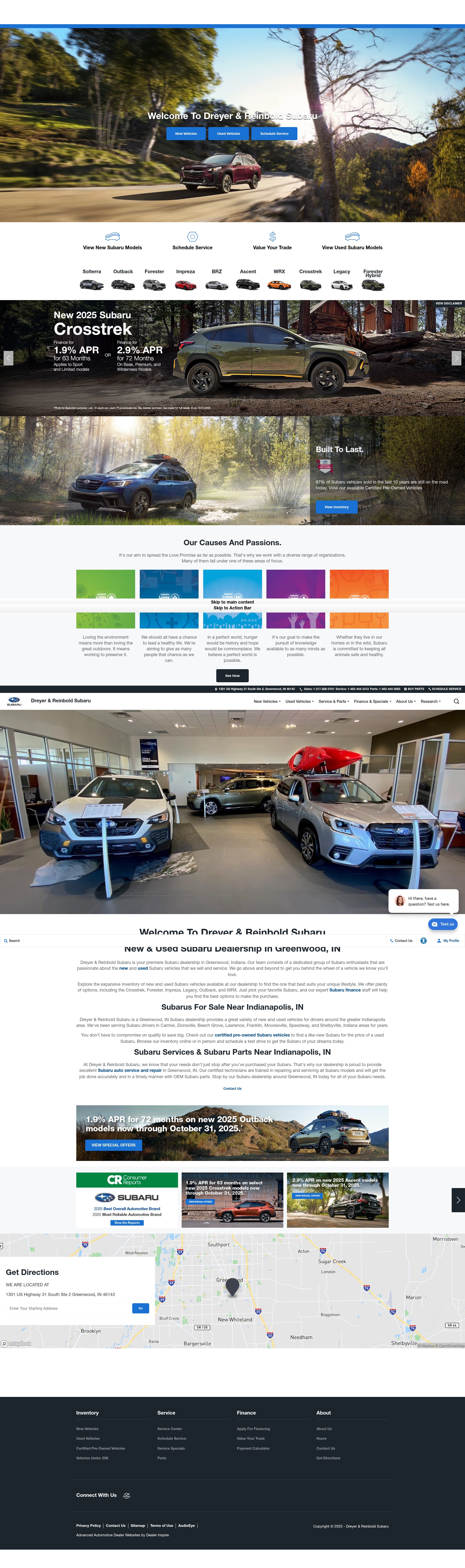 Screenshot of www.dreyerreinboldsubaru.com