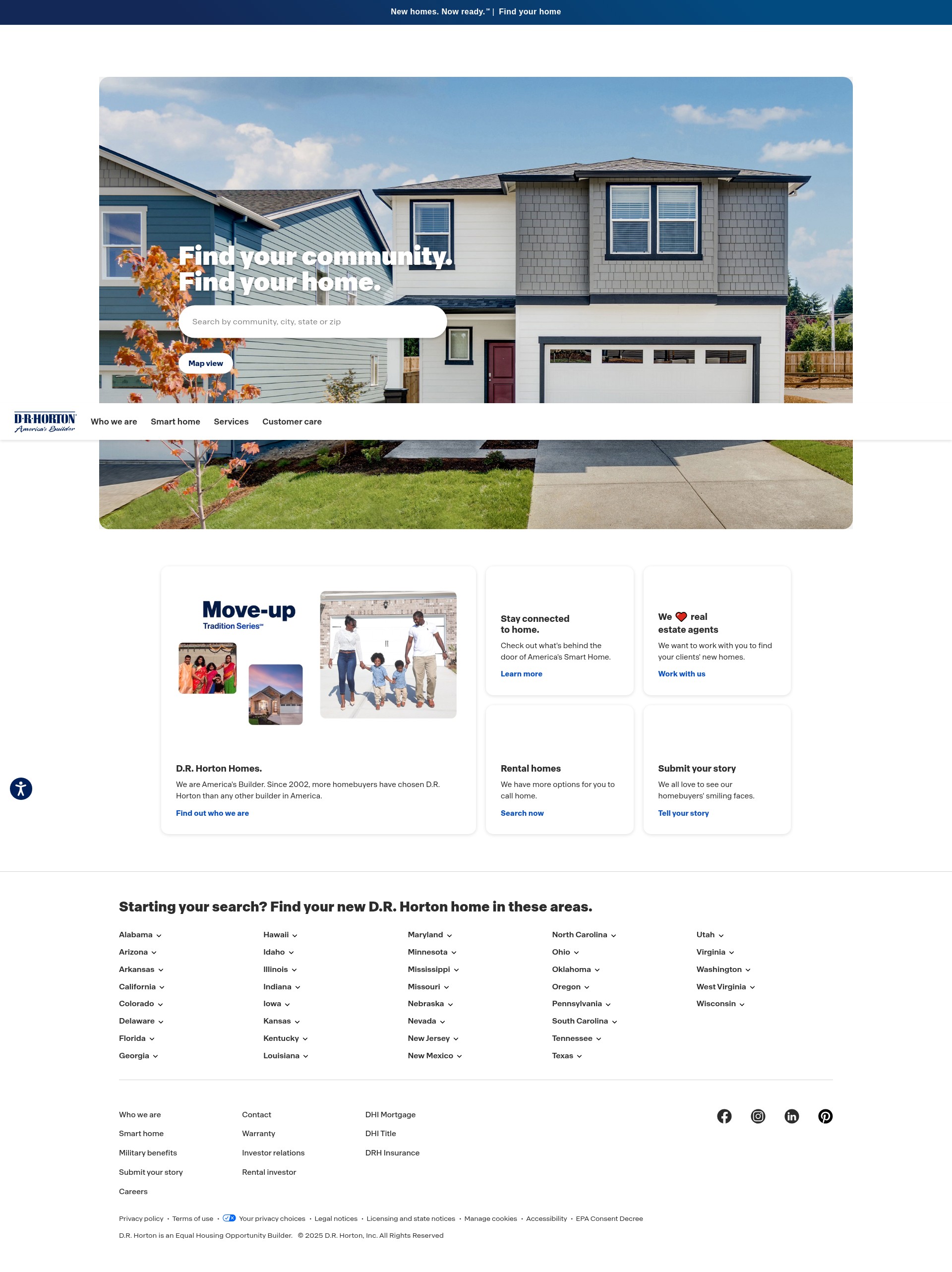 Screenshot of www.drhorton.com