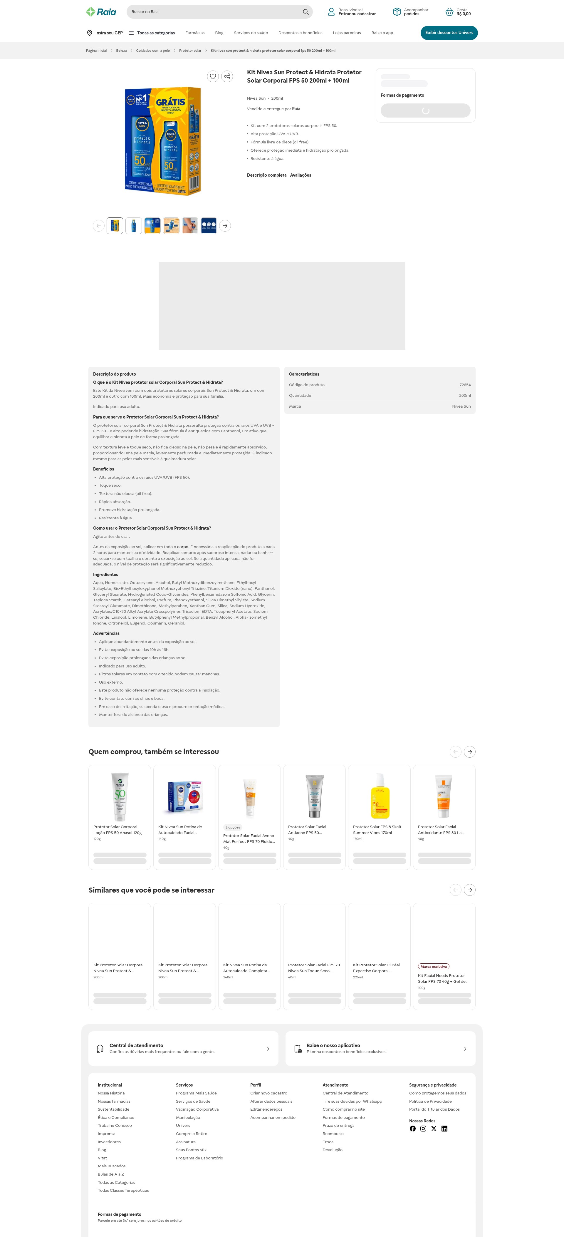 Screenshot of www.drogaraia.com.br