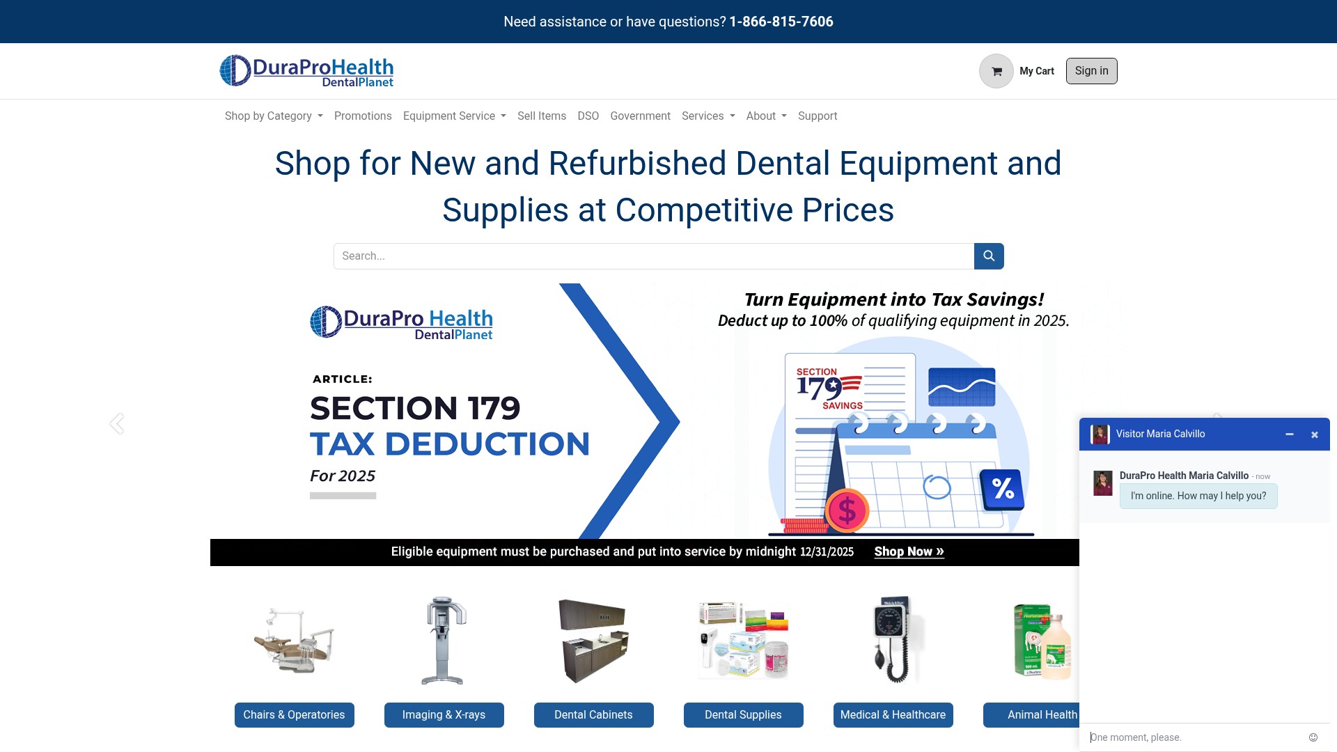 Screenshot of www.duraprohealth.com