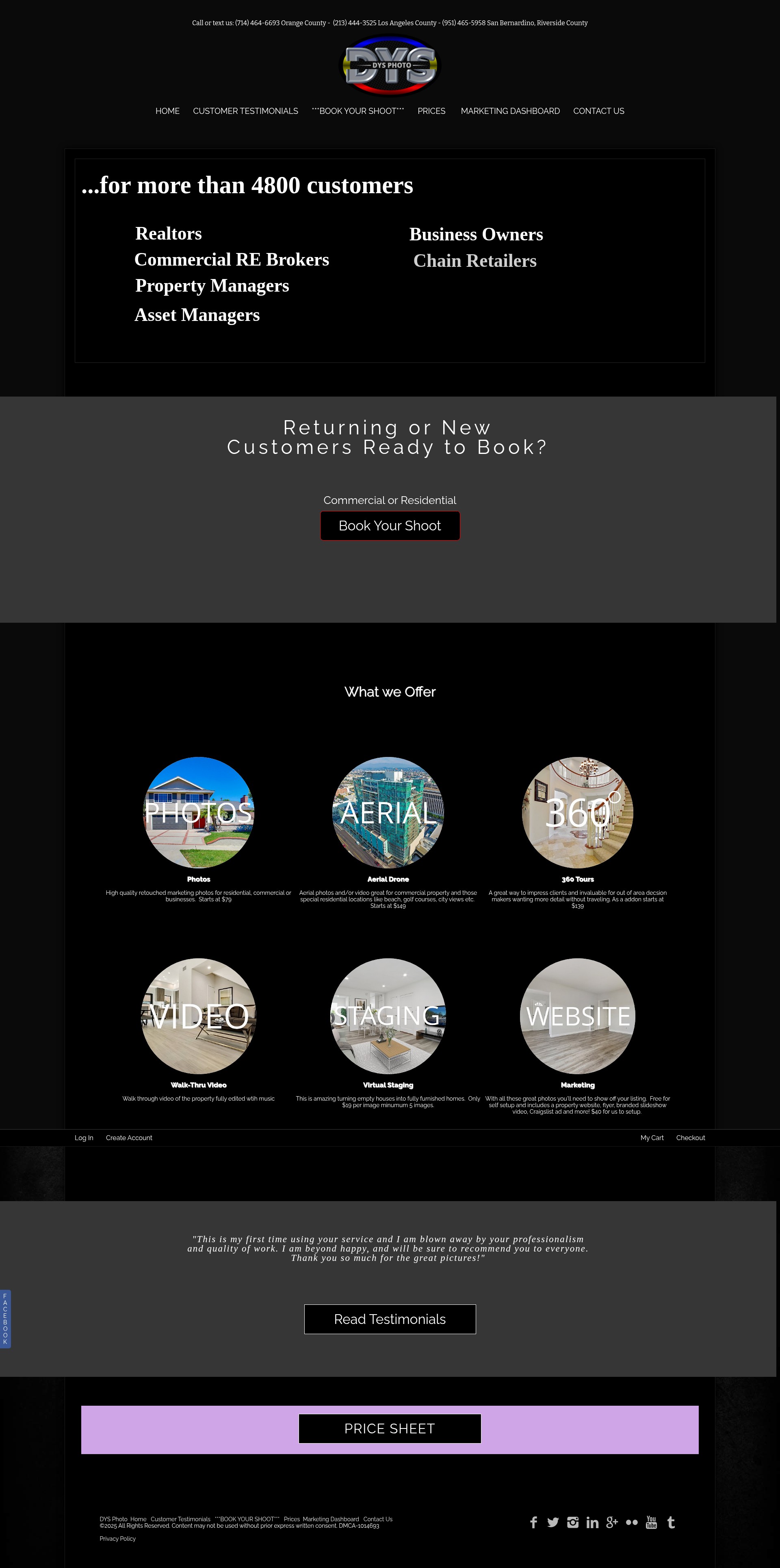Screenshot of www.dysphoto.com