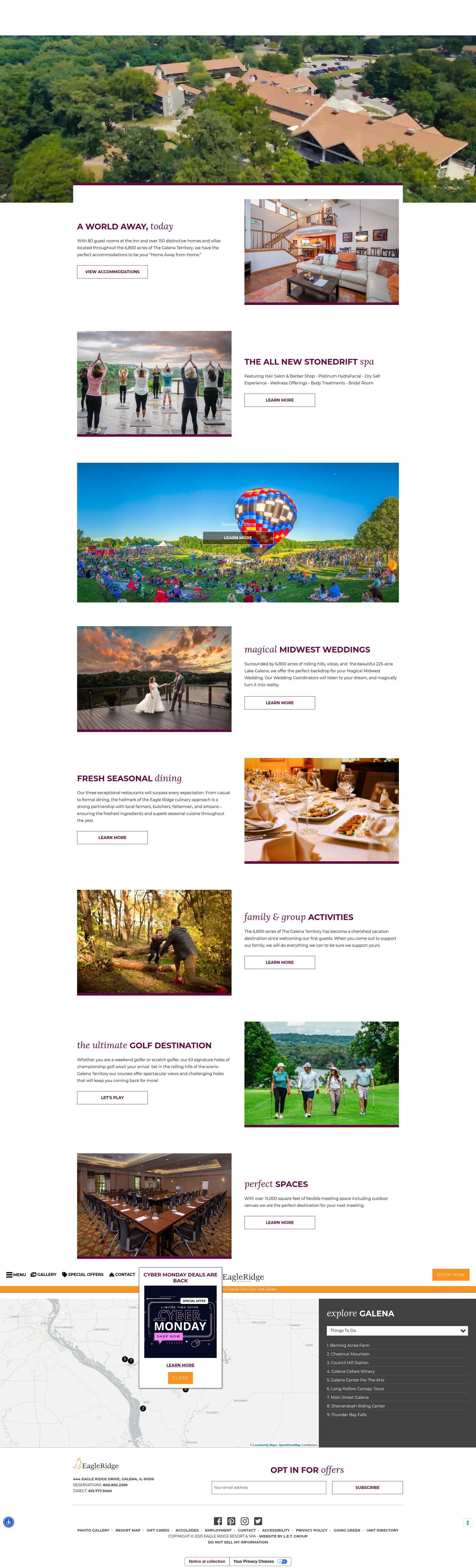 Screenshot of www.eagleridge.com