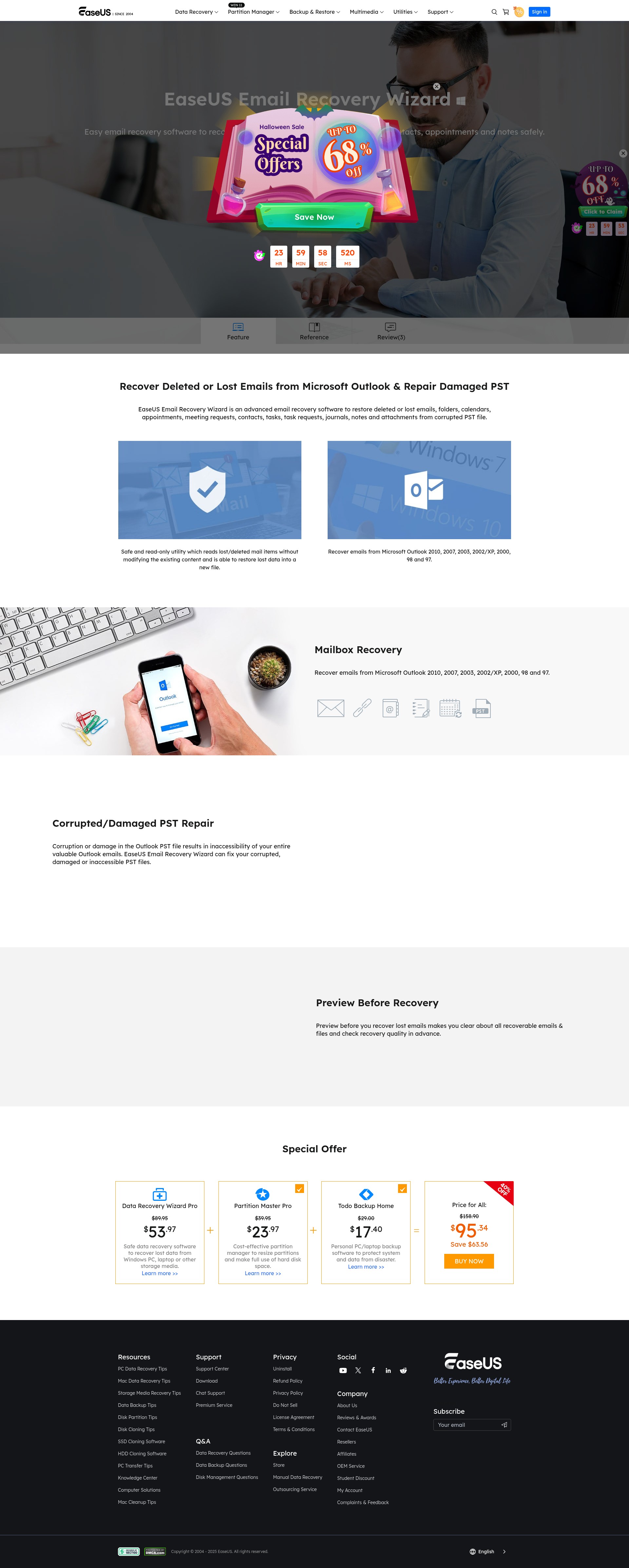 Screenshot of www.easeus.com