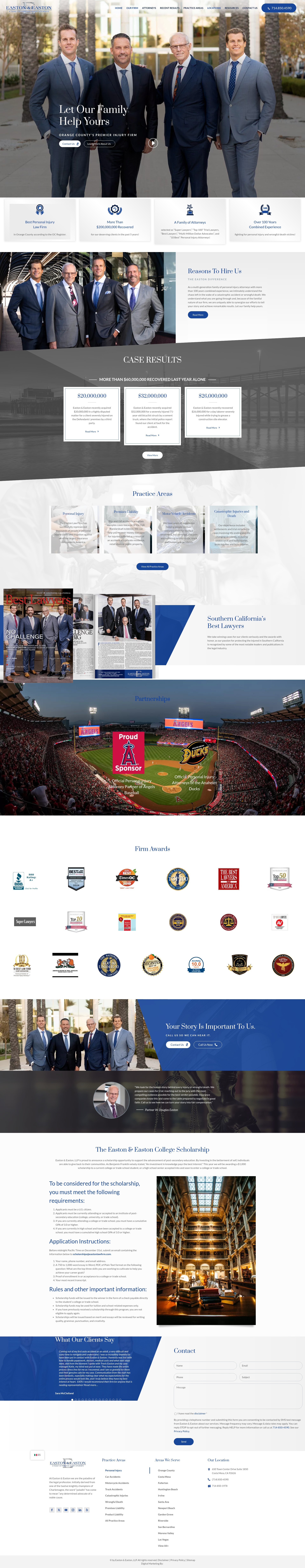 Screenshot of www.eastonlawoffices.com
