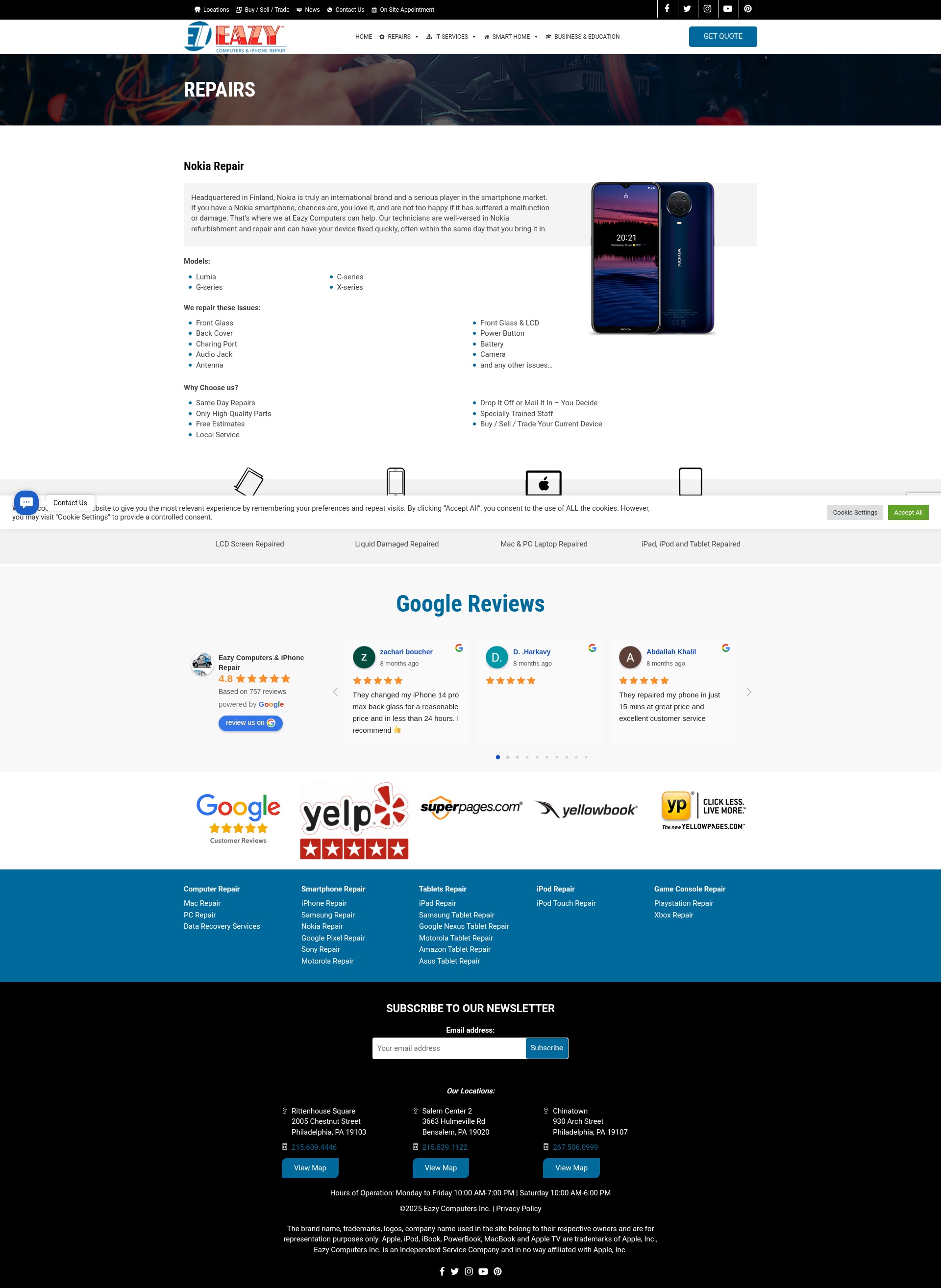 Screenshot of www.eazycomputers.com