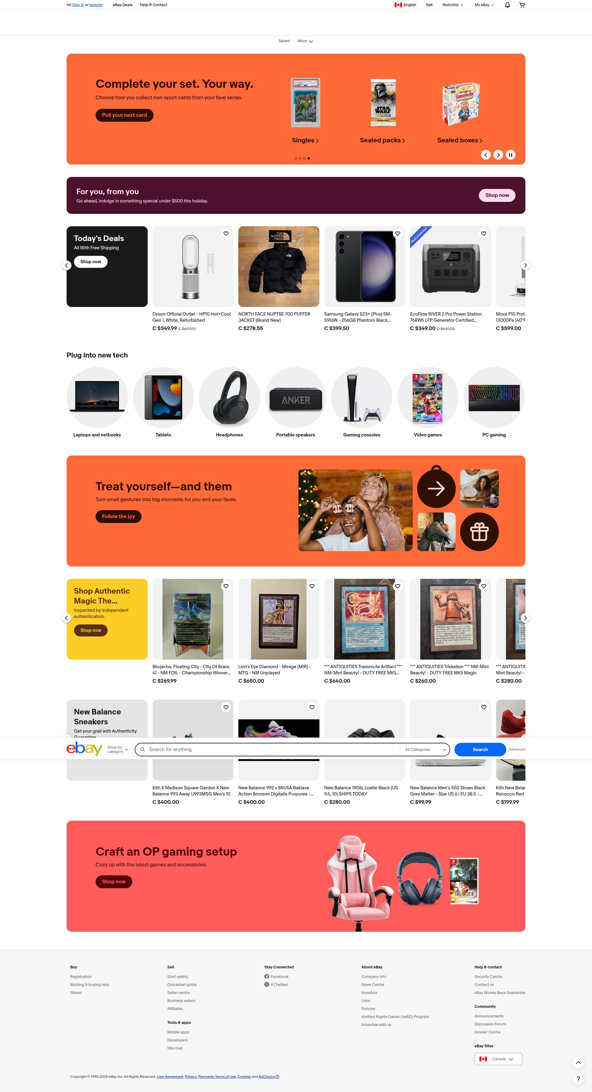 Screenshot of www.ebay.ca