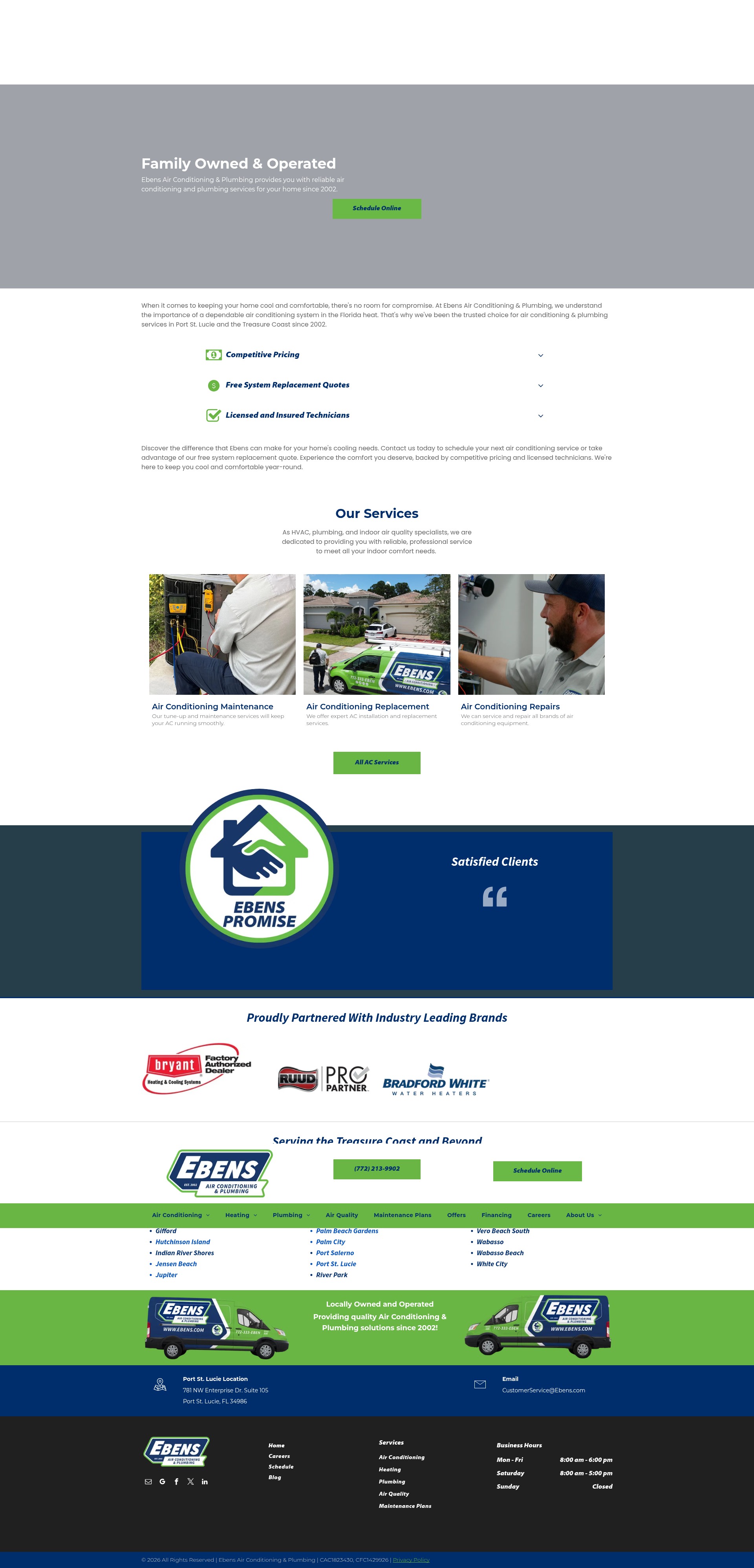 Screenshot of www.ebens.com