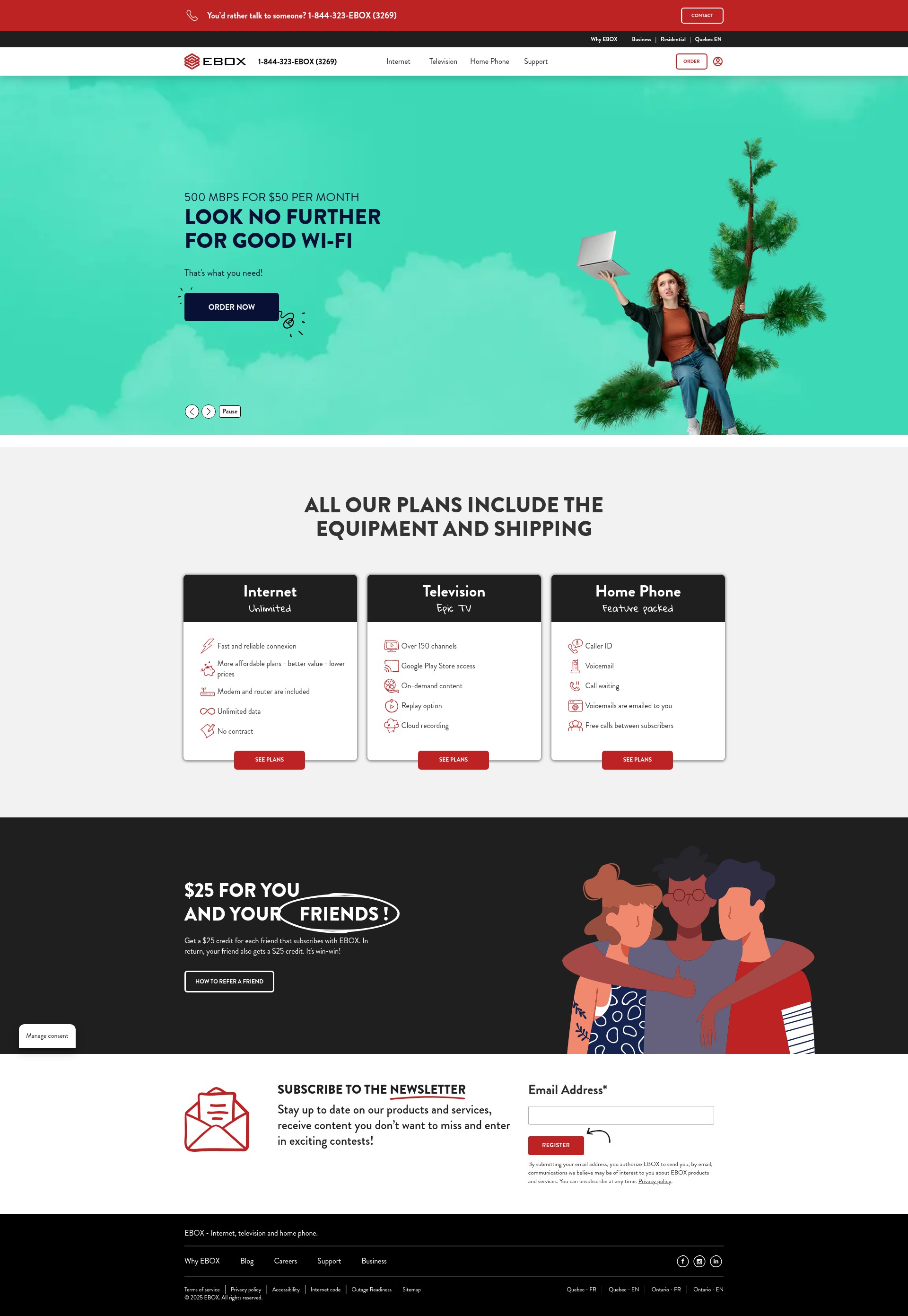 Screenshot of www.ebox.ca