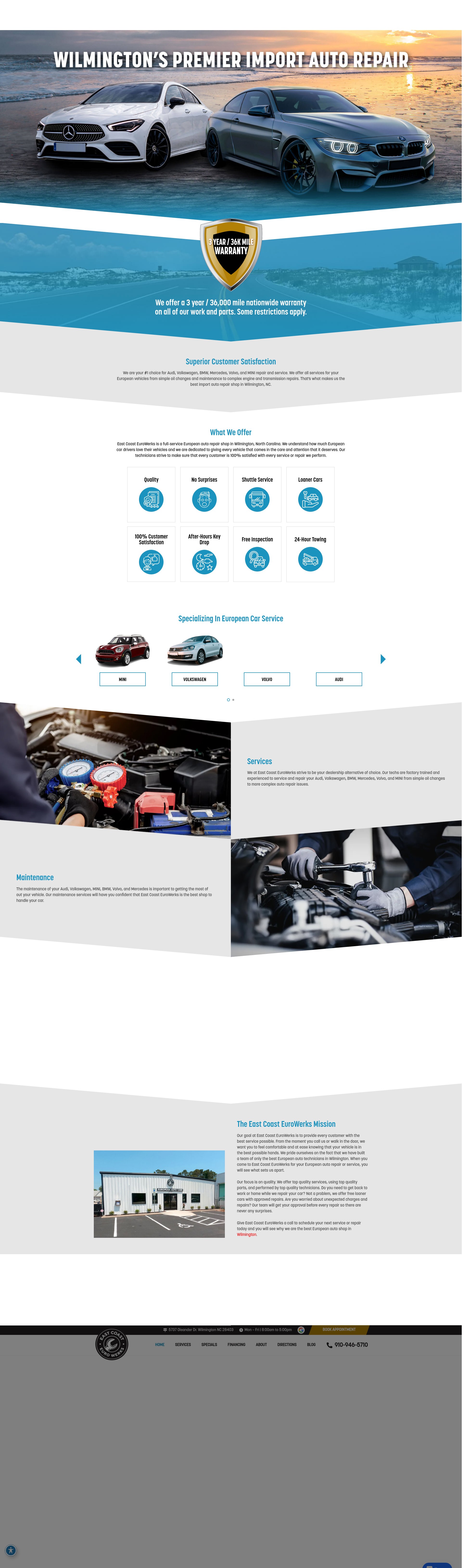 Screenshot of www.eceurowerks.com
