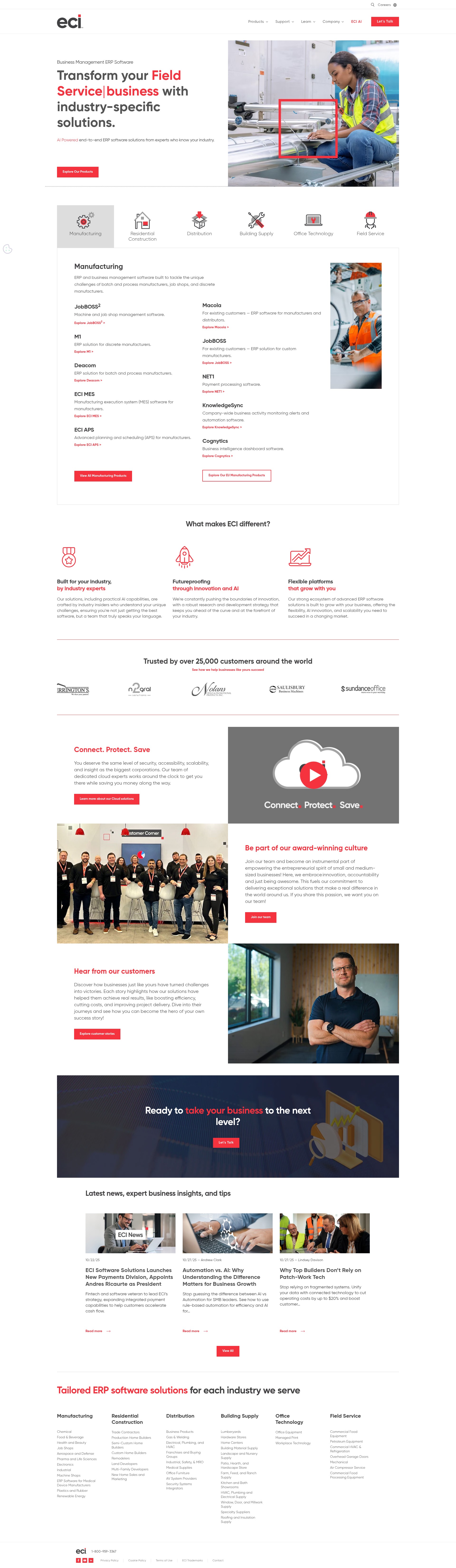 Screenshot of www.ecisolutions.com