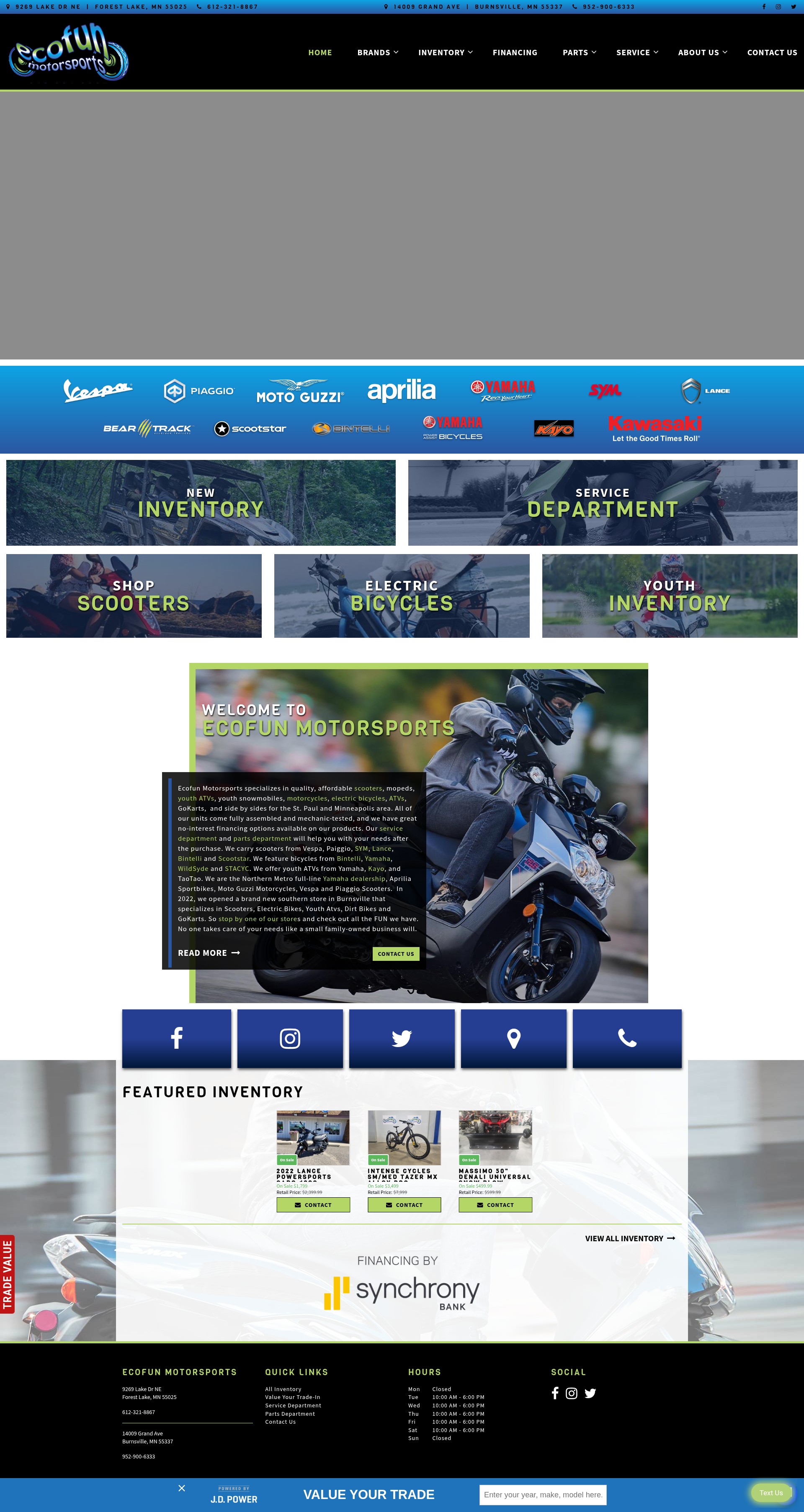 Screenshot of www.ecofunmotorsports.com
