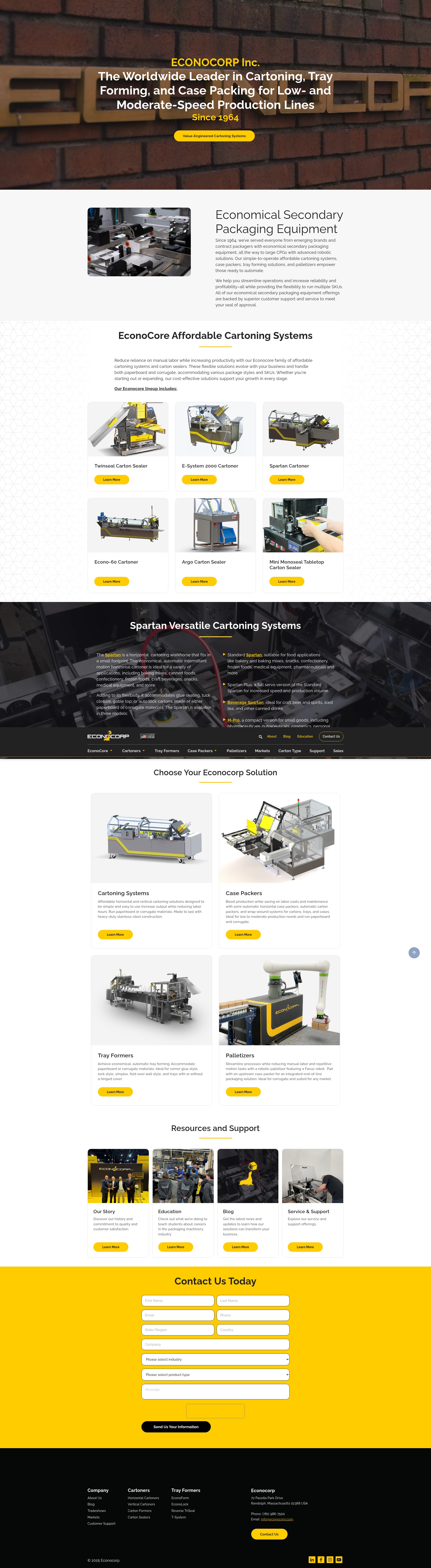 Screenshot of www.econocorp.com
