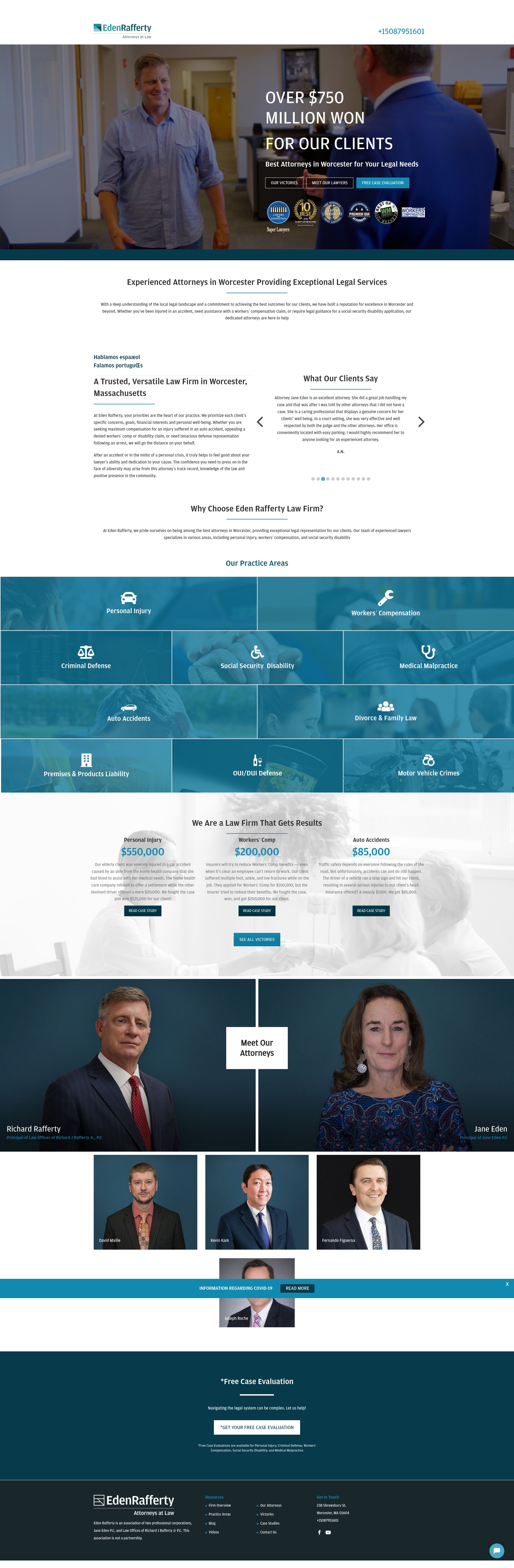 Screenshot of www.edenrafferty.com