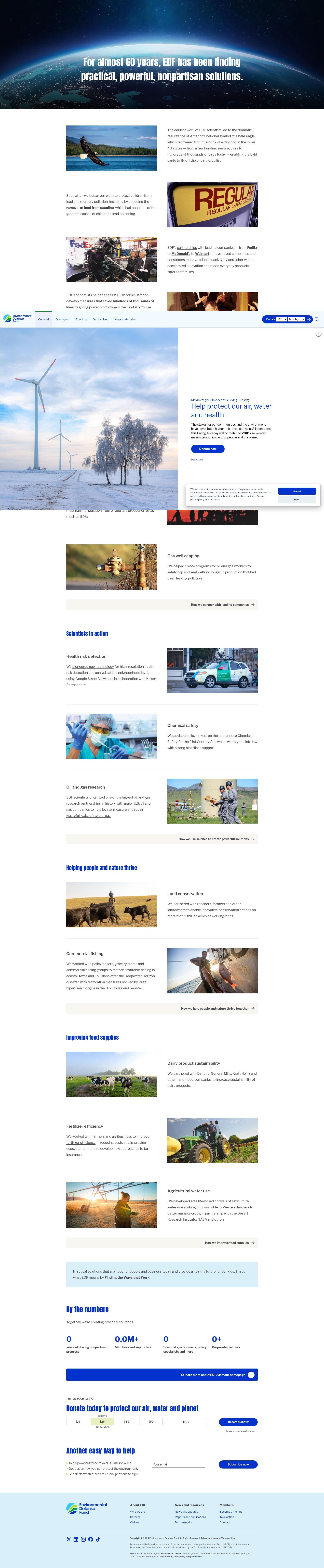 Screenshot of www.edf.org